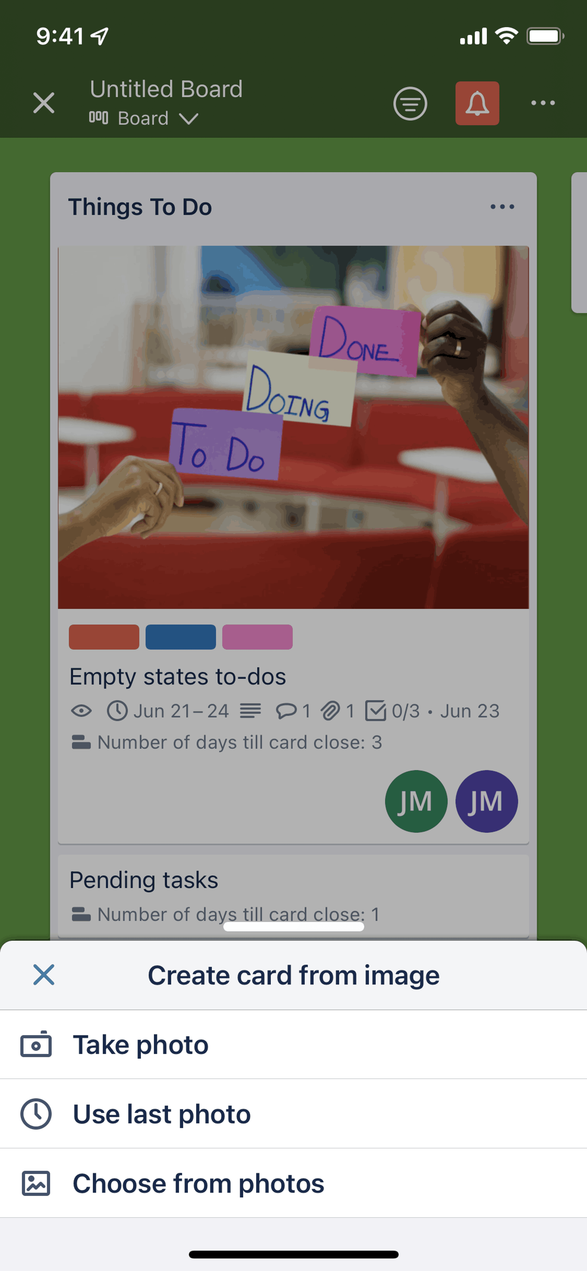 Trello iOS Business interface screenshot 8