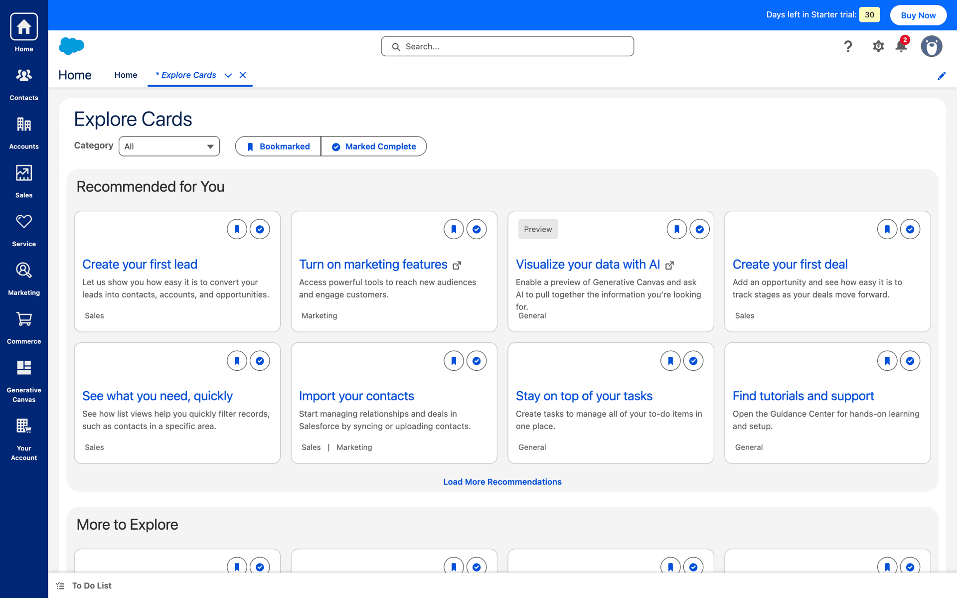 Salesforce Web Business interface screenshot 5