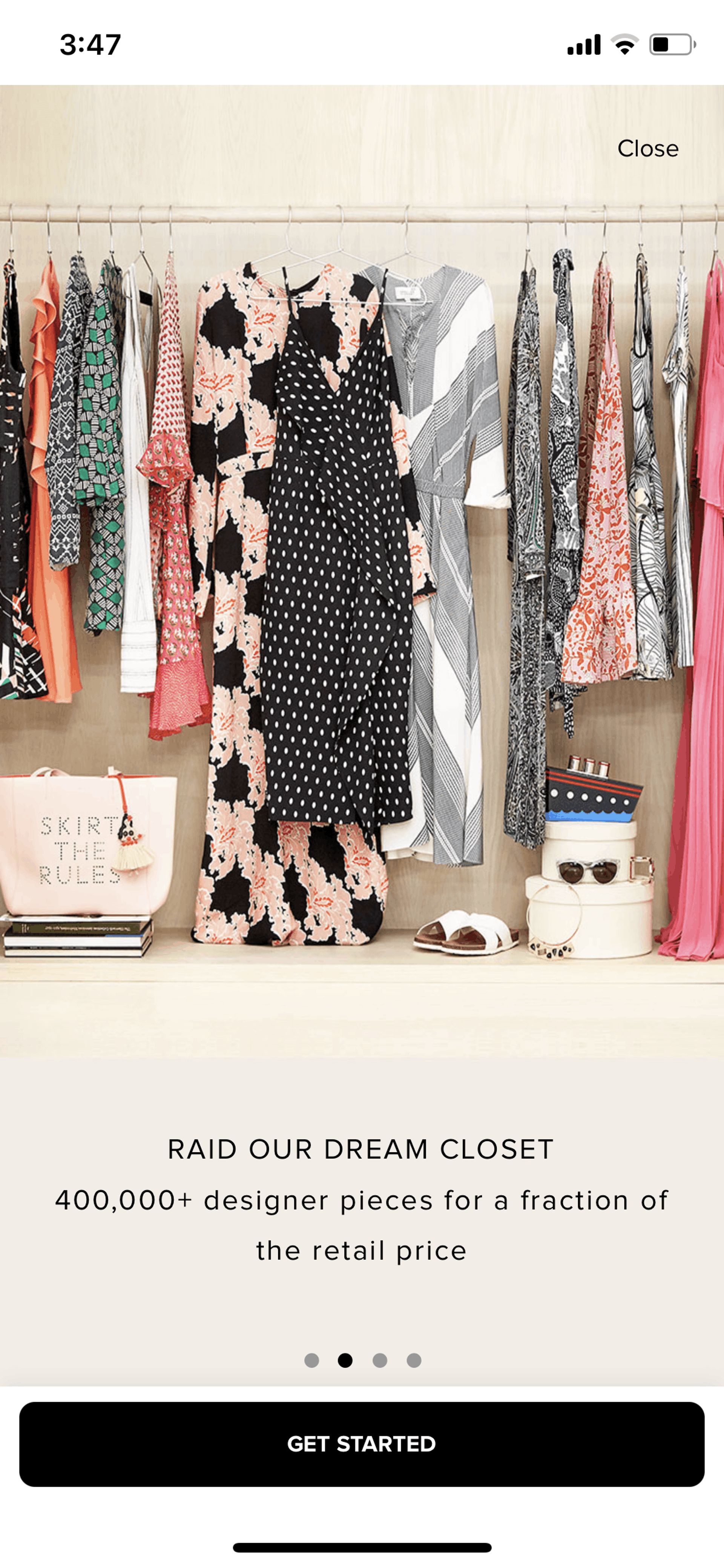 Rent the Runway iOS Shopping interface screenshot 3