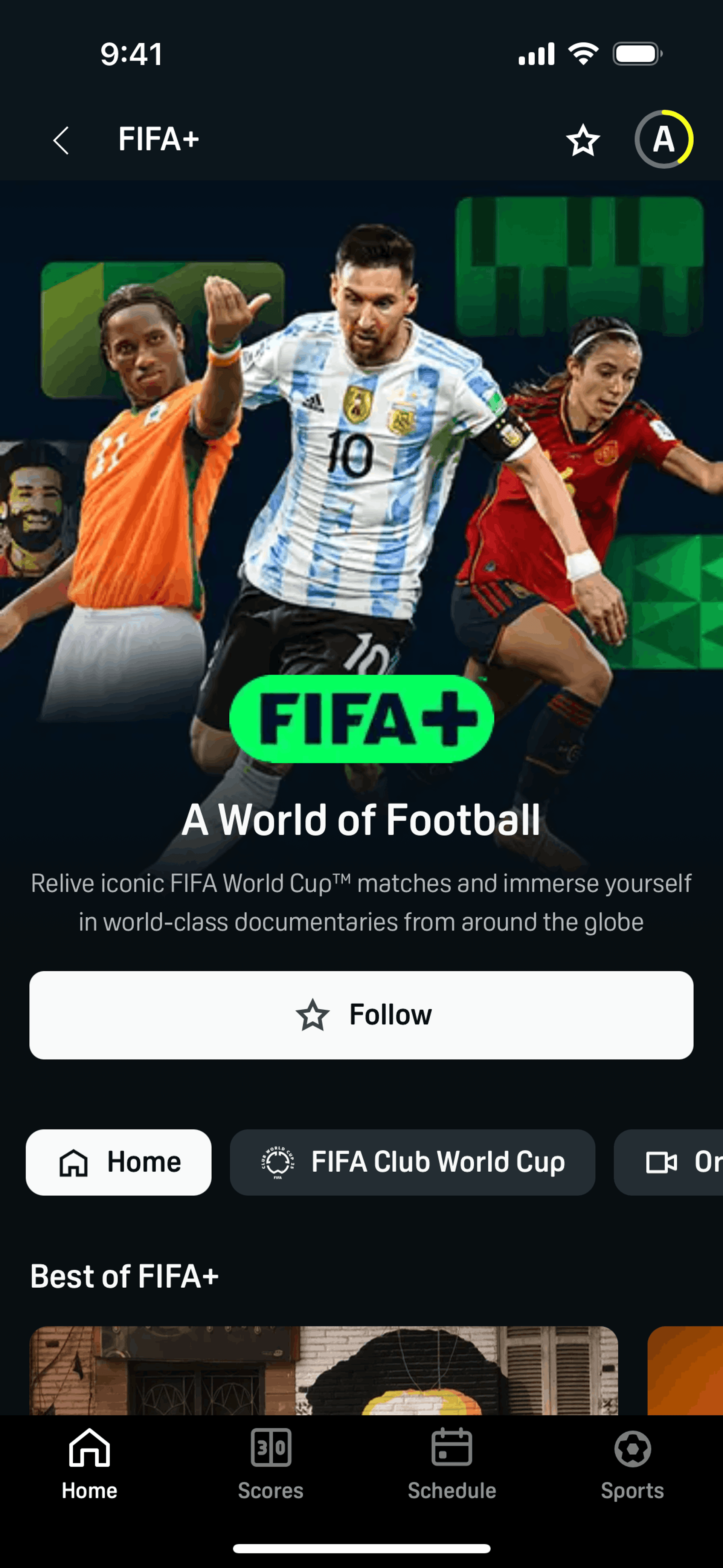DAZN iOS Sports interface screenshot 20