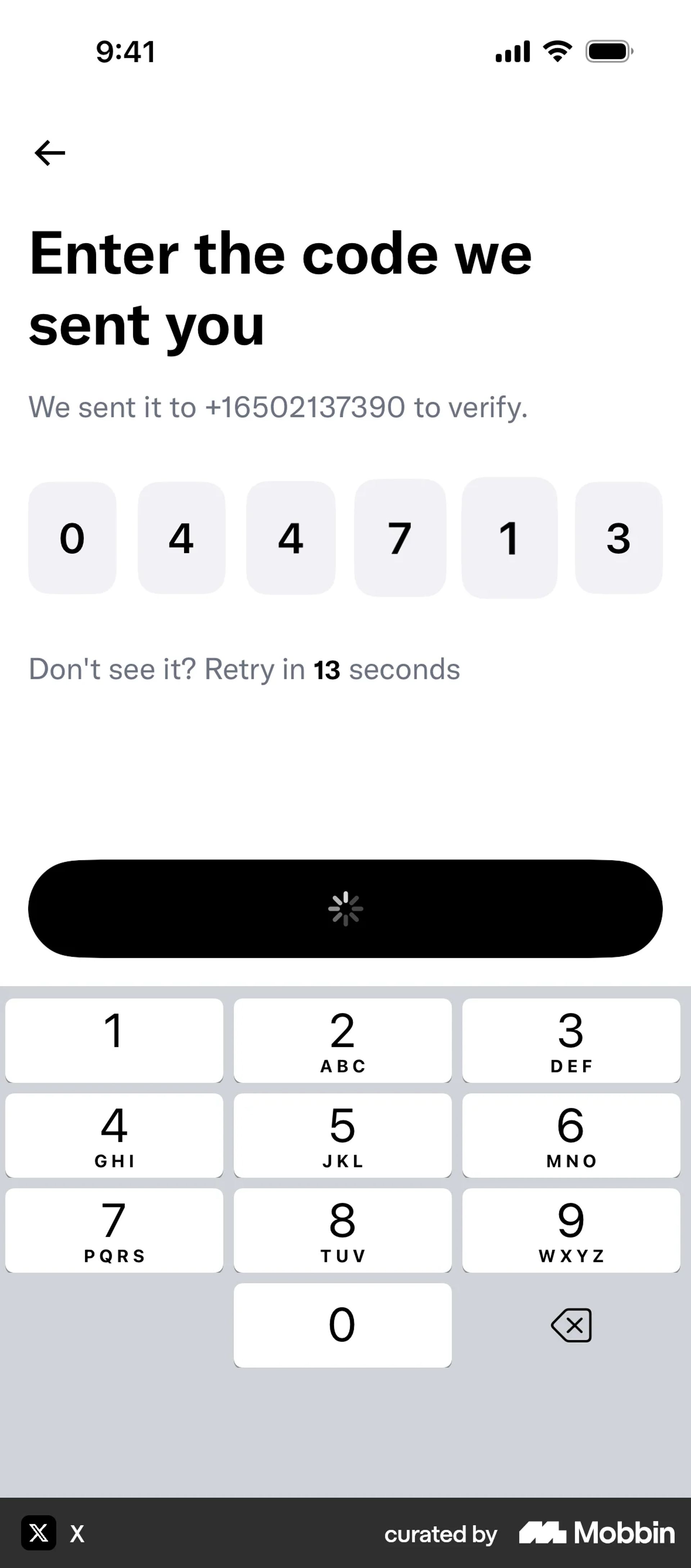 Onboarding on X (ios) screen 9