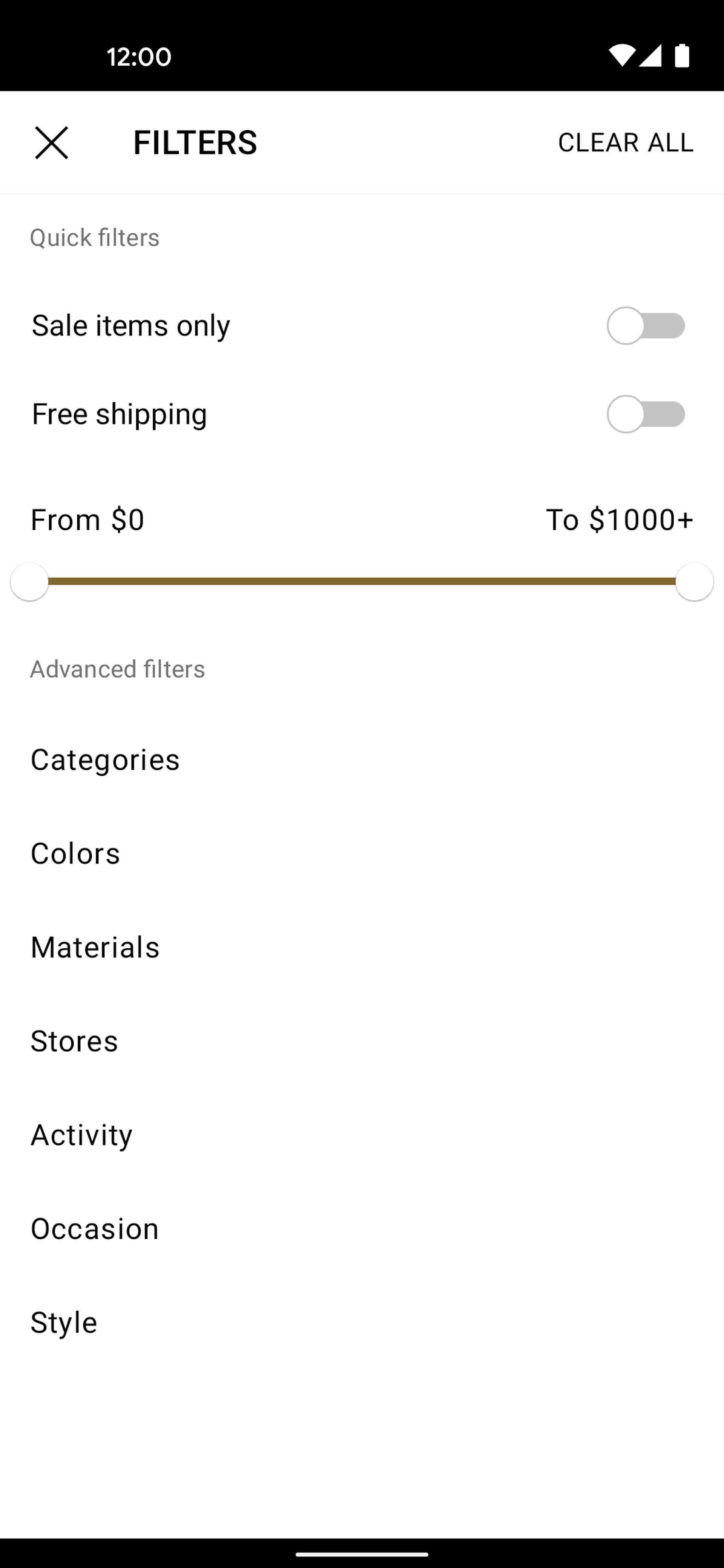 Lyst Android Shopping interface screenshot 18