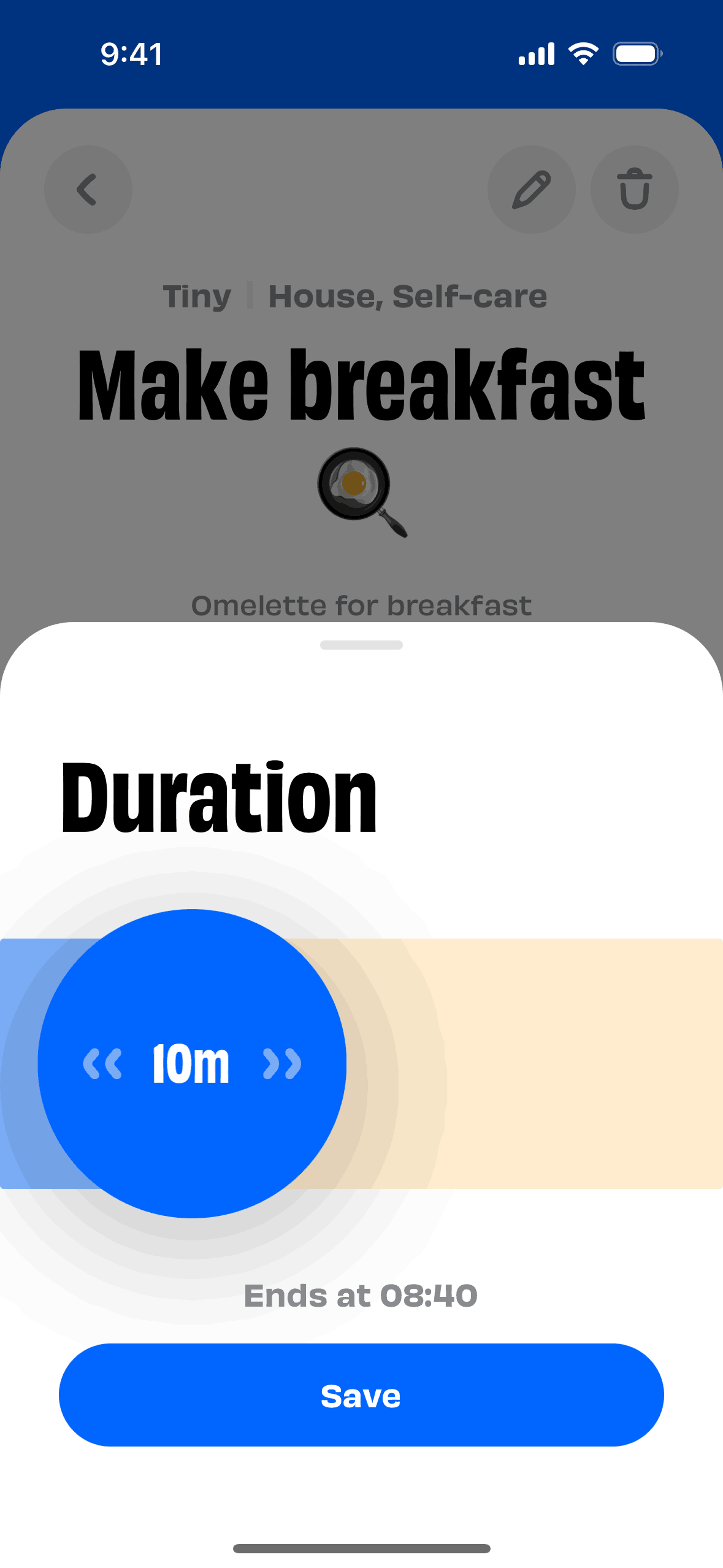 Numo iOS Productivity interface screenshot 9