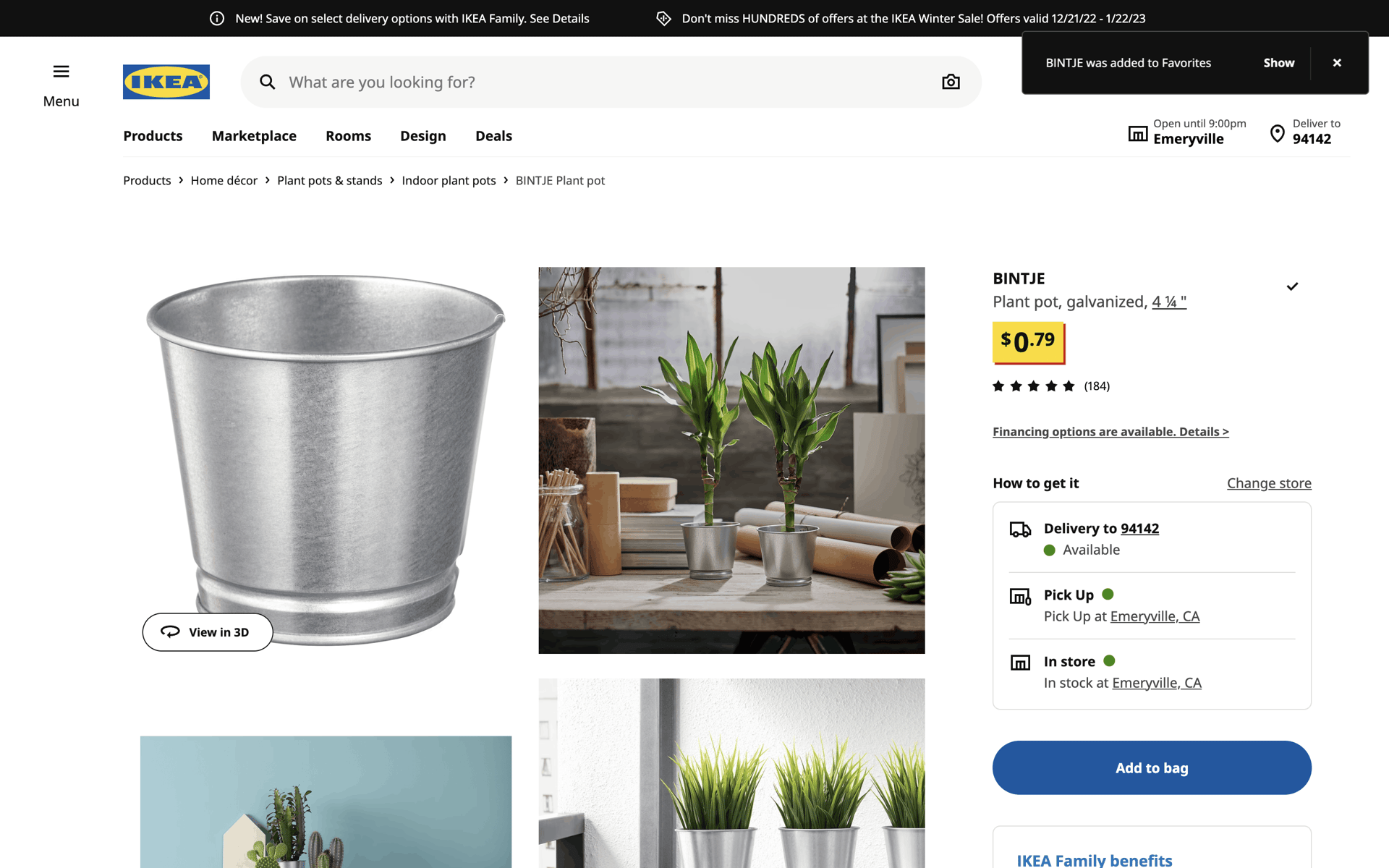 IKEA Web Shopping interface screenshot 8
