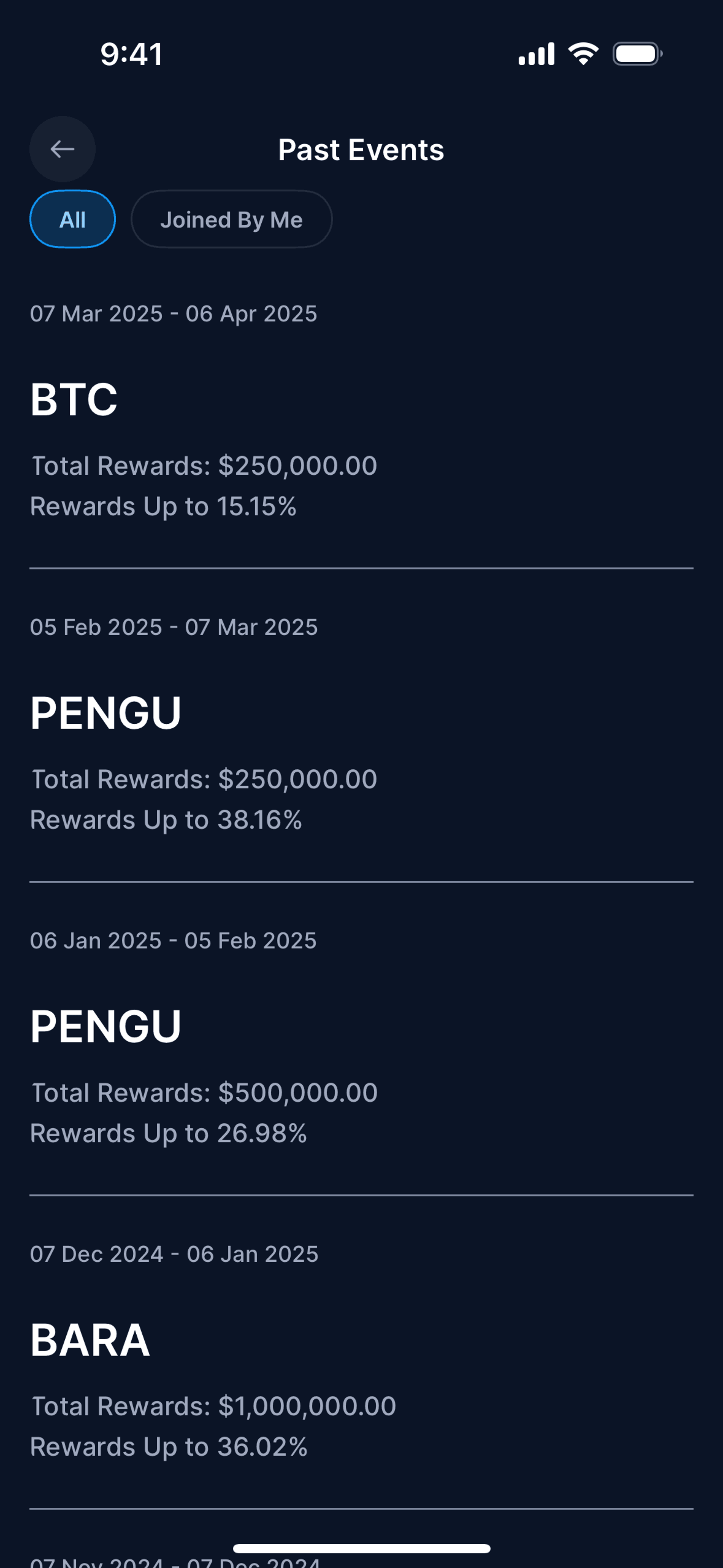 Crypto.com iOS Finance interface screenshot 23