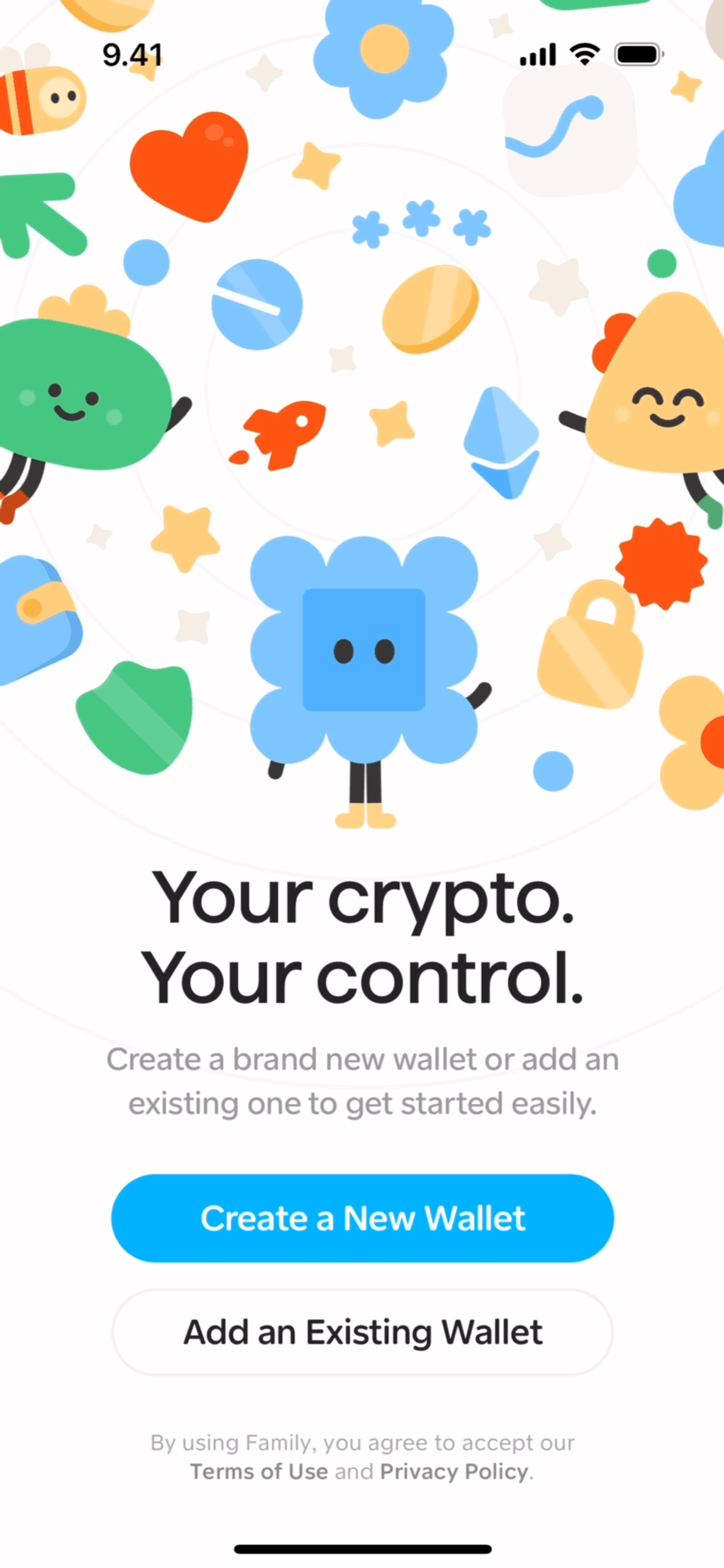 Family iOS Crypto & Web3 interface screenshot 1