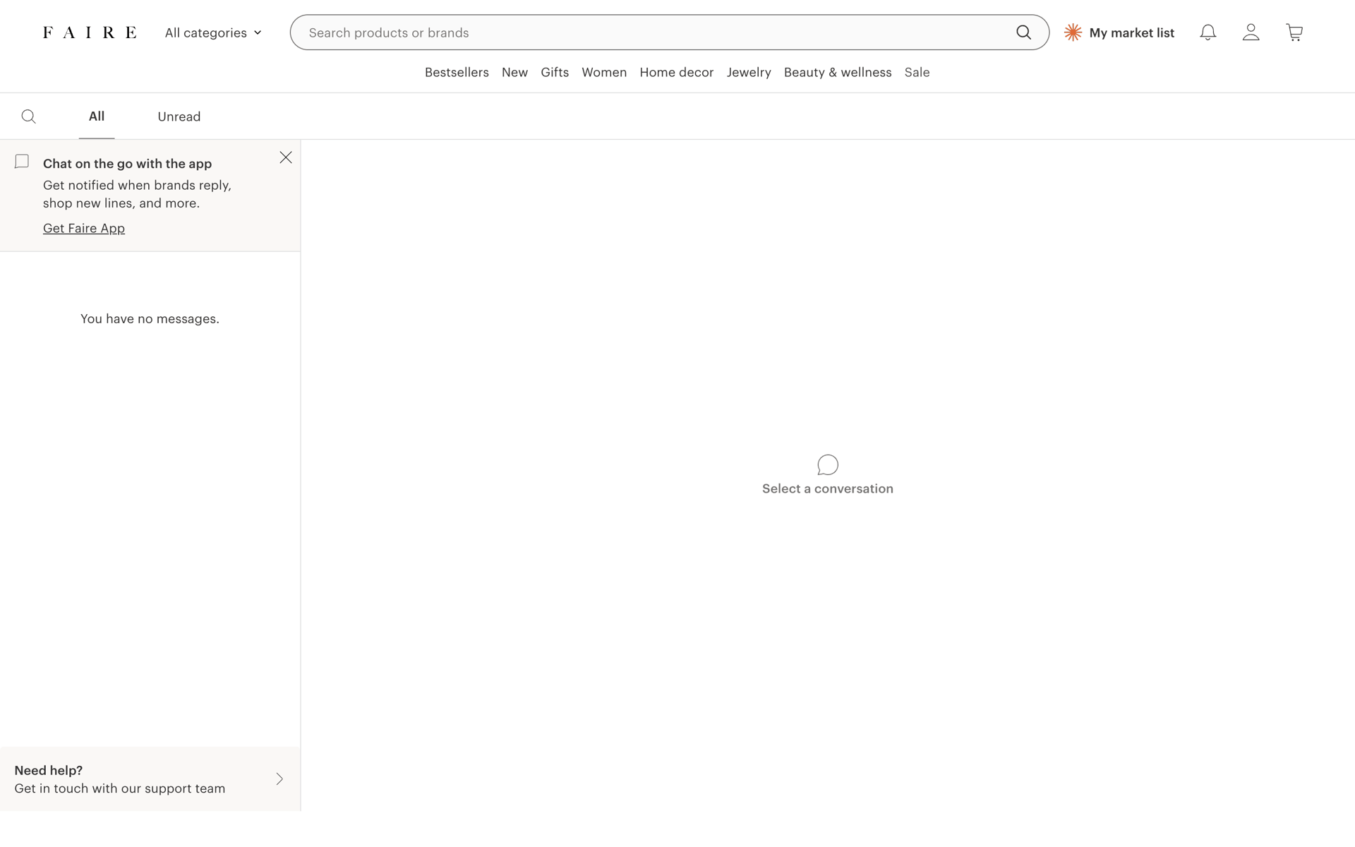 Faire Web Business interface screenshot 21