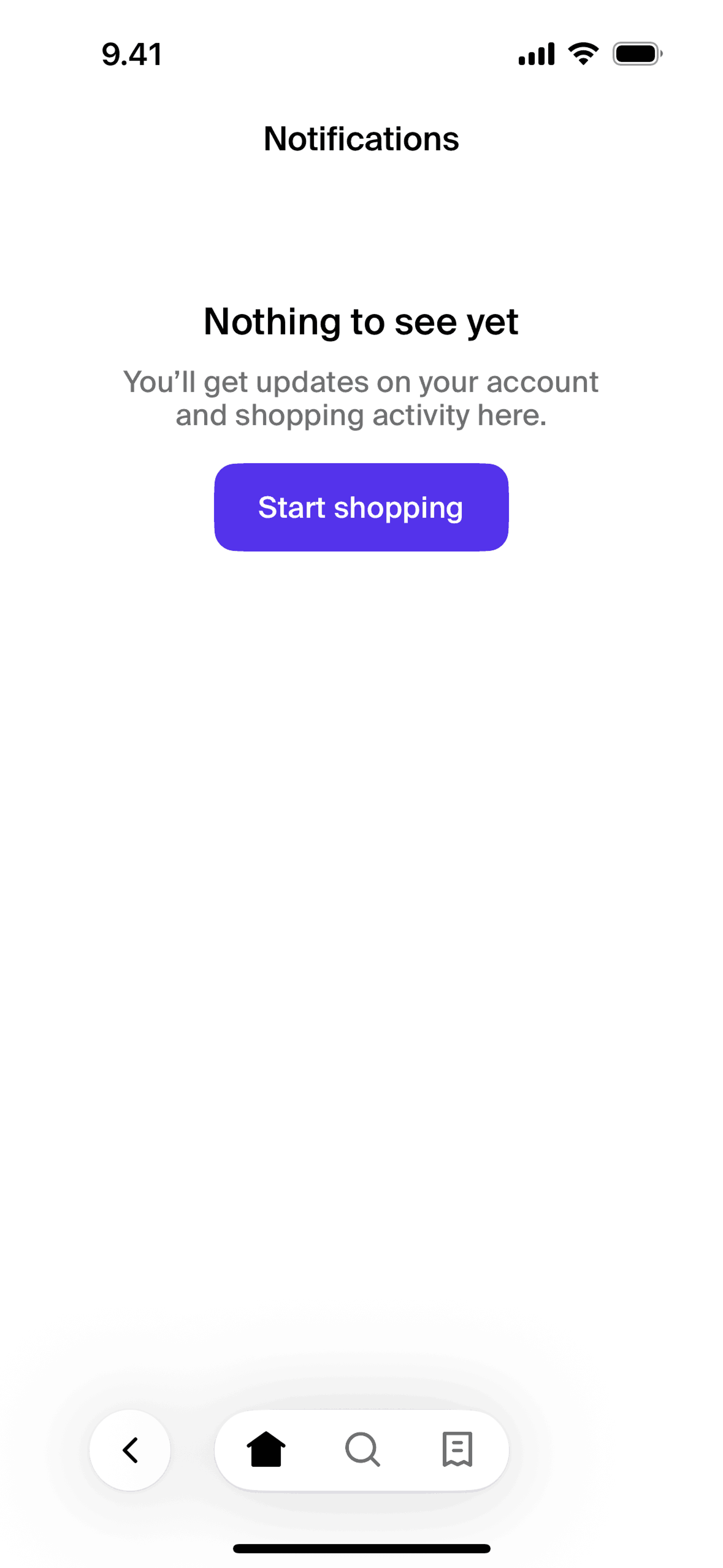 Shopping app screen 4
