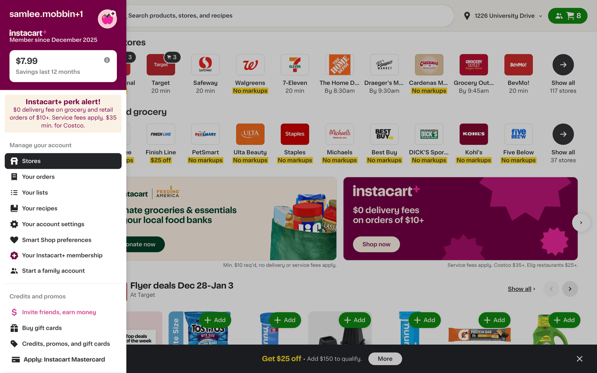Instacart Web Shopping interface screenshot 4