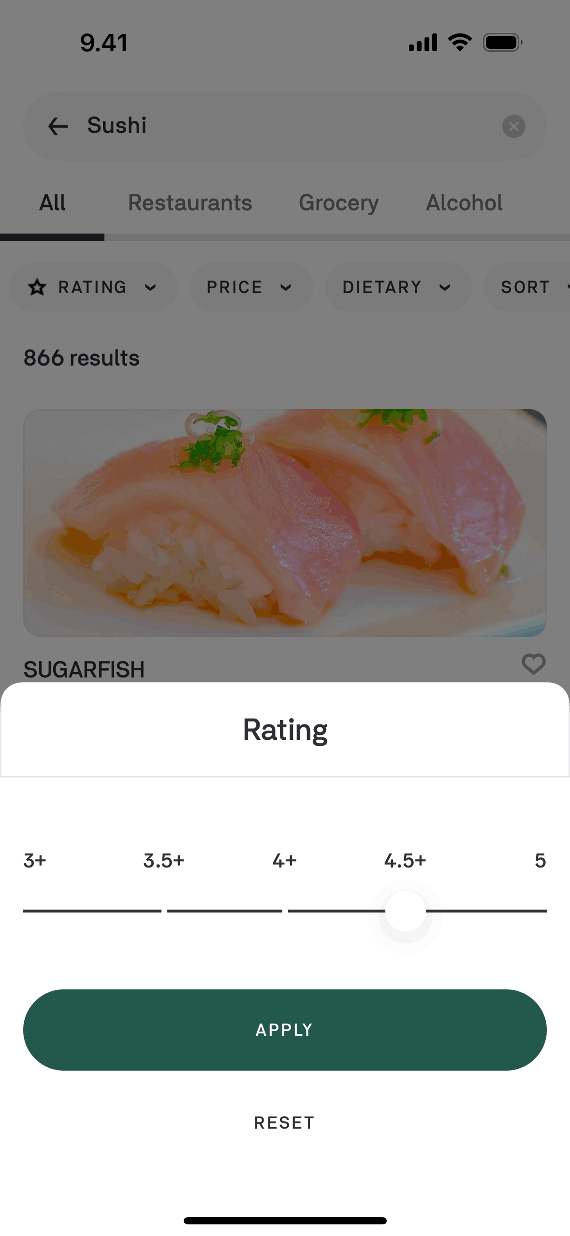 Postmates iOS Food & Drink interface screenshot 13