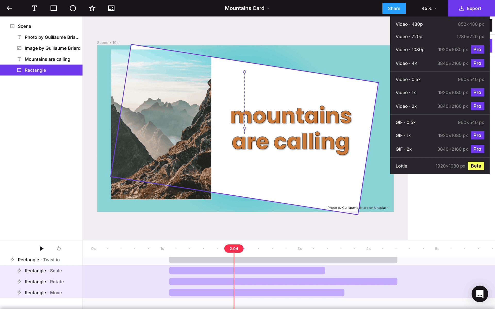 Jitter Web Graphics & Design interface screenshot 6