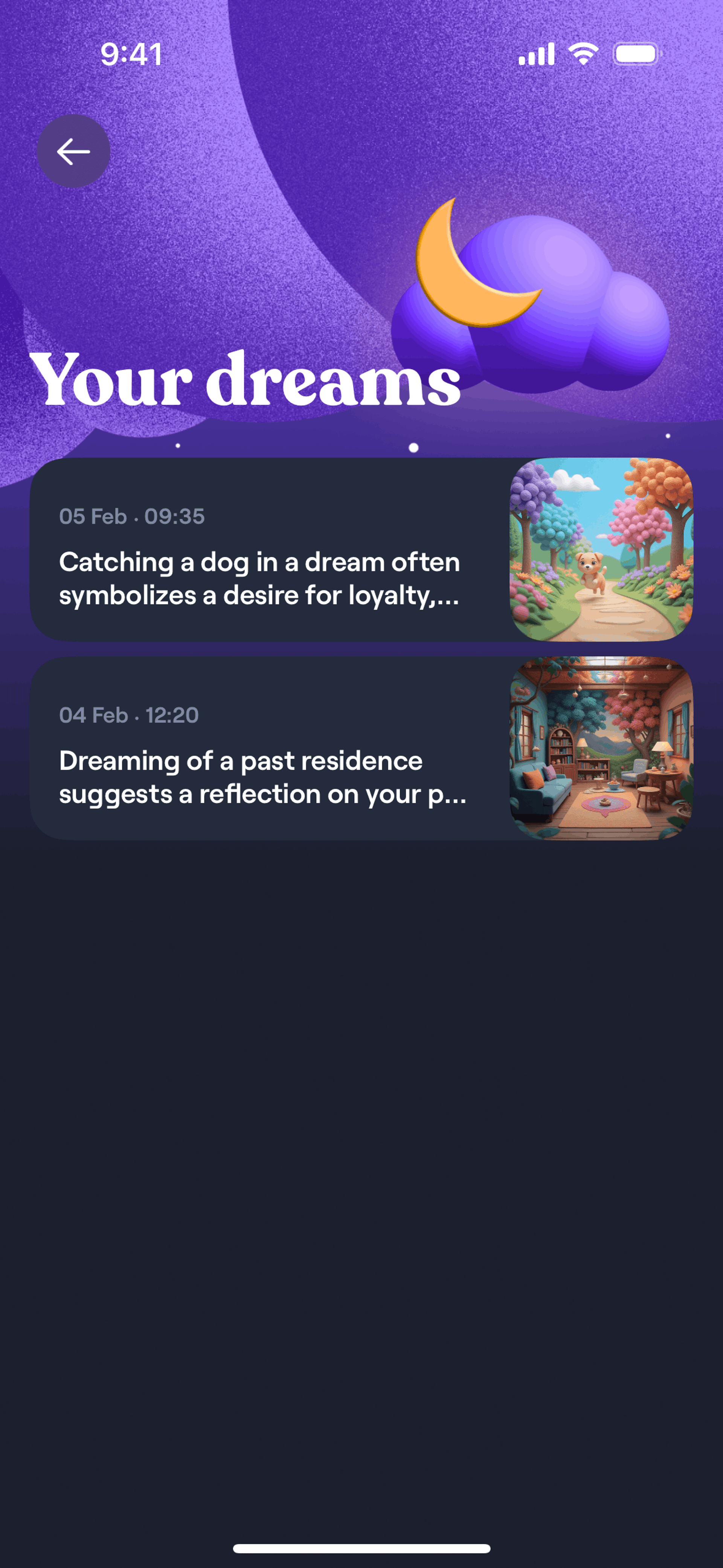 Moonly iOS Lifestyle interface screenshot 10