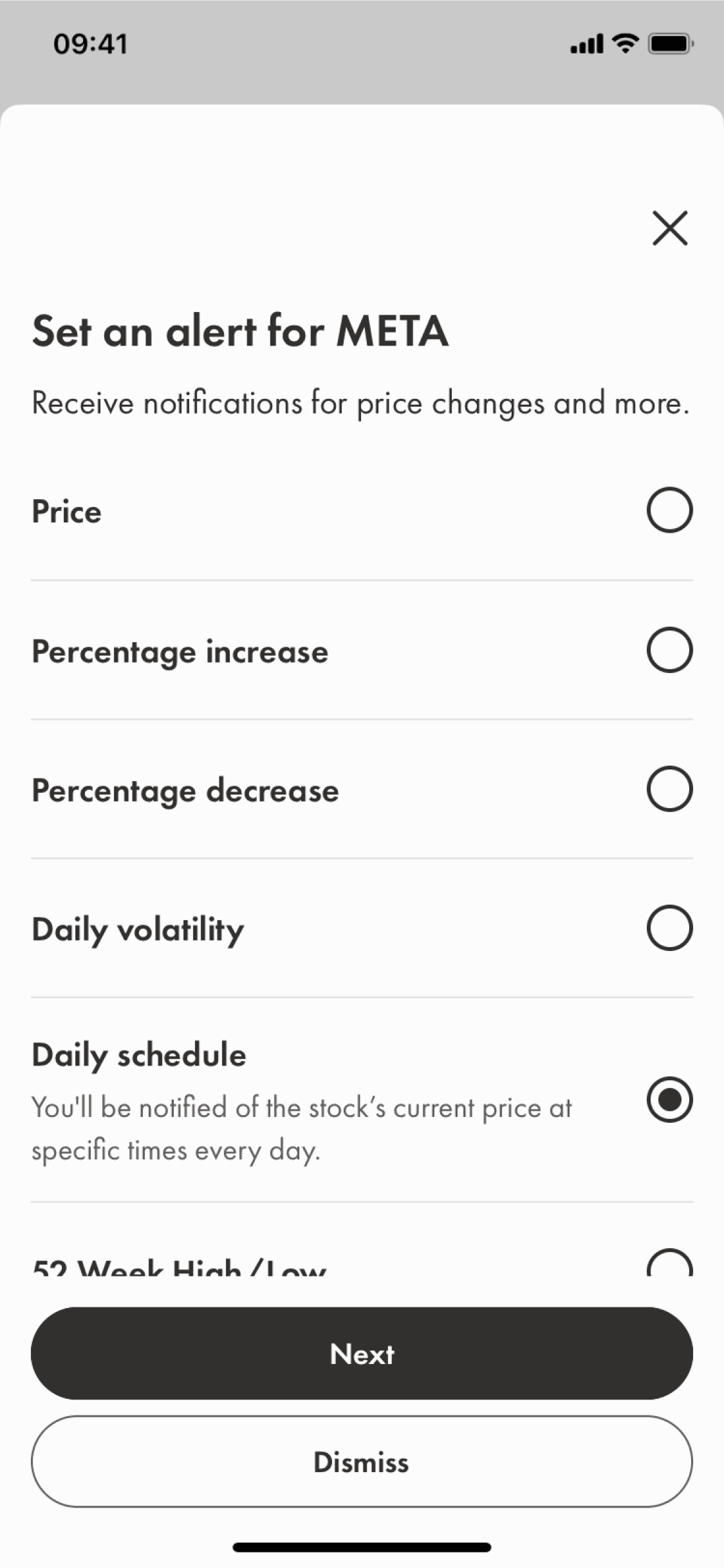 Wealthsimple iOS Finance interface screenshot 23