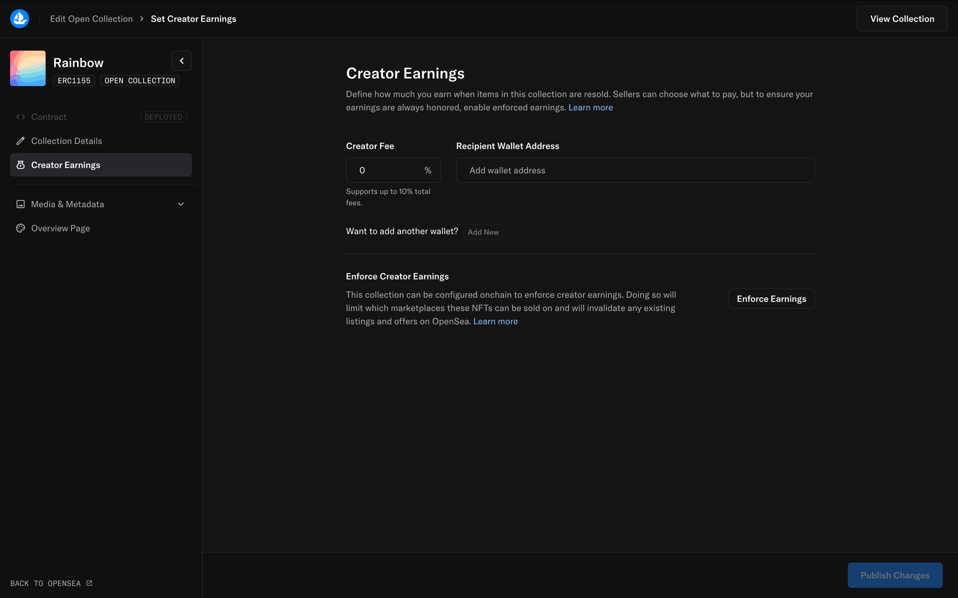 OpenSea Web Crypto & Web3 interface screenshot 16