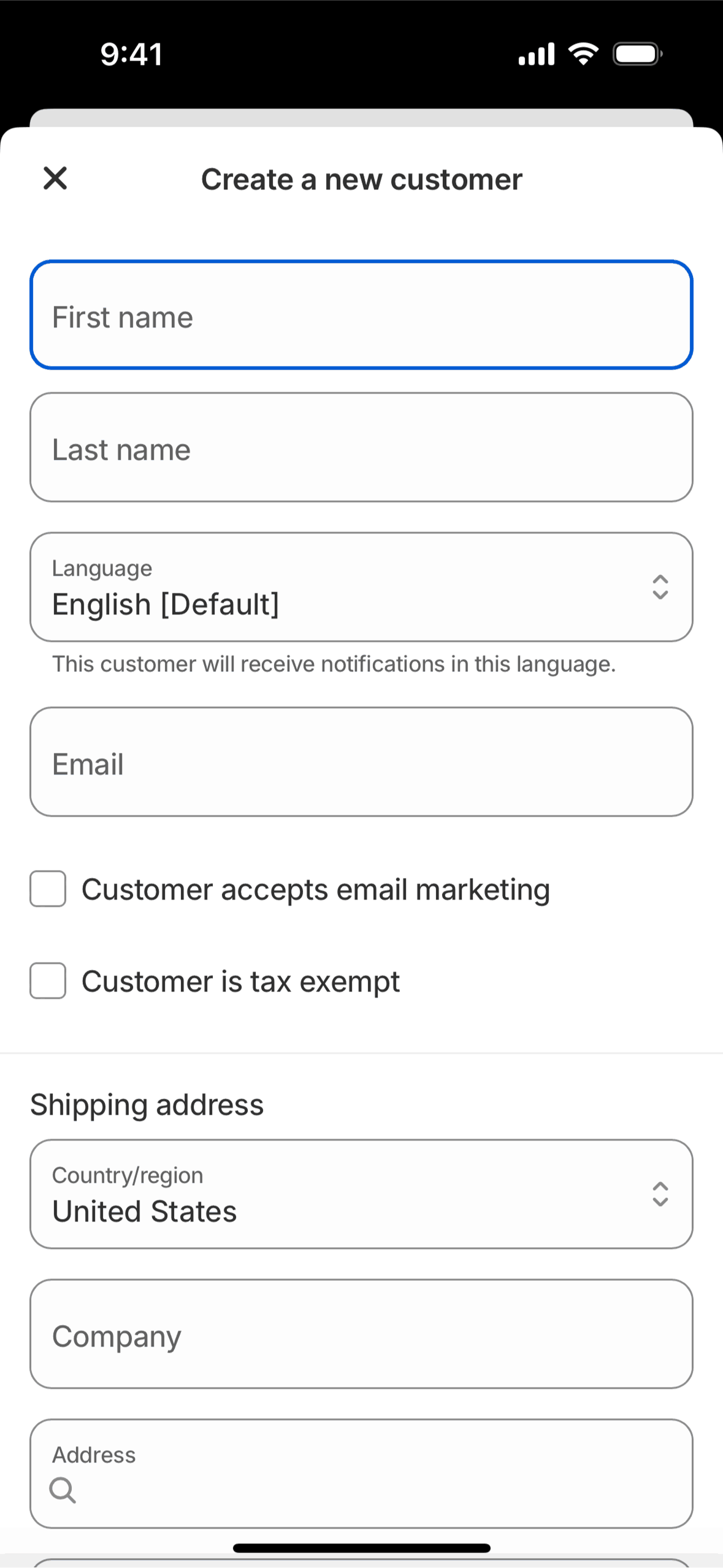 Shopify iOS Business interface screenshot 9