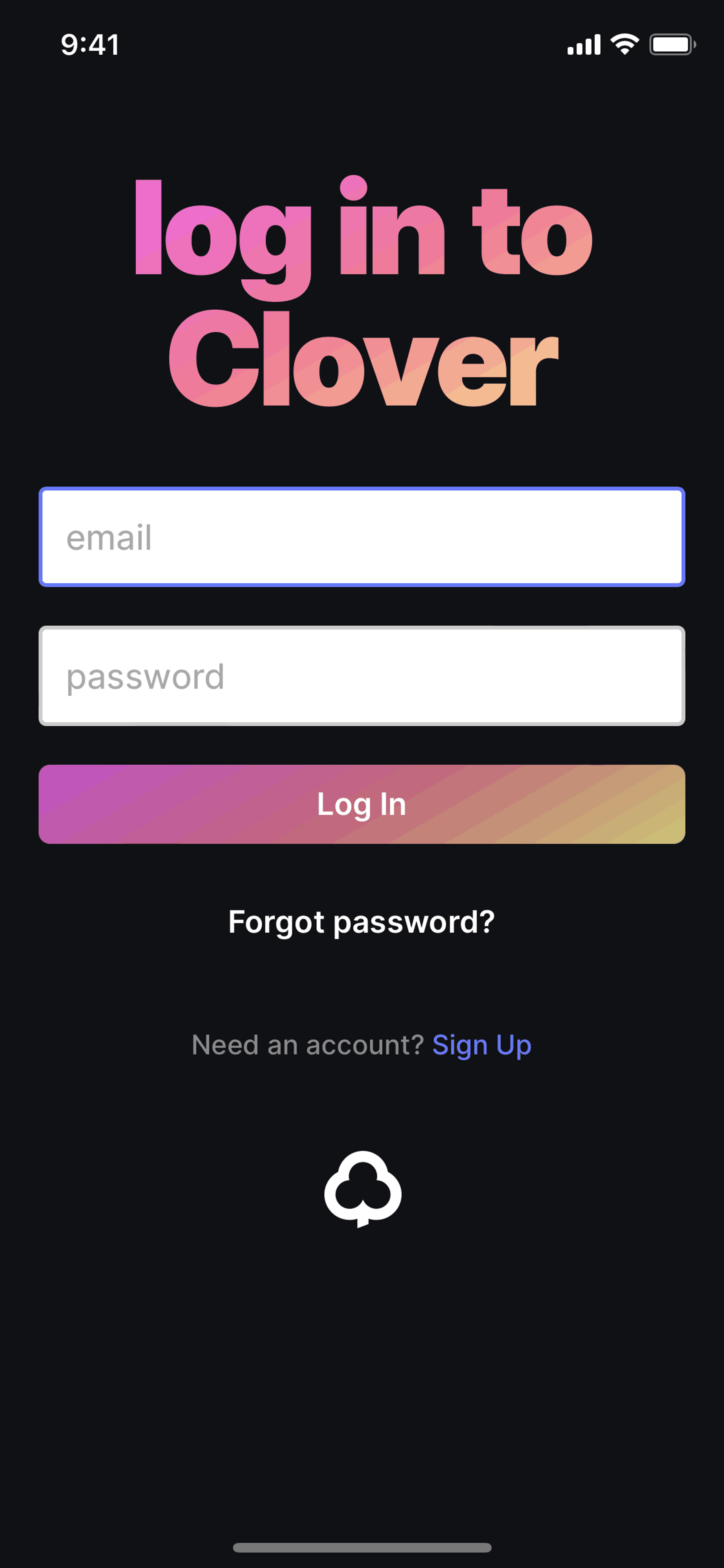 Clover iOS Productivity interface screenshot 5