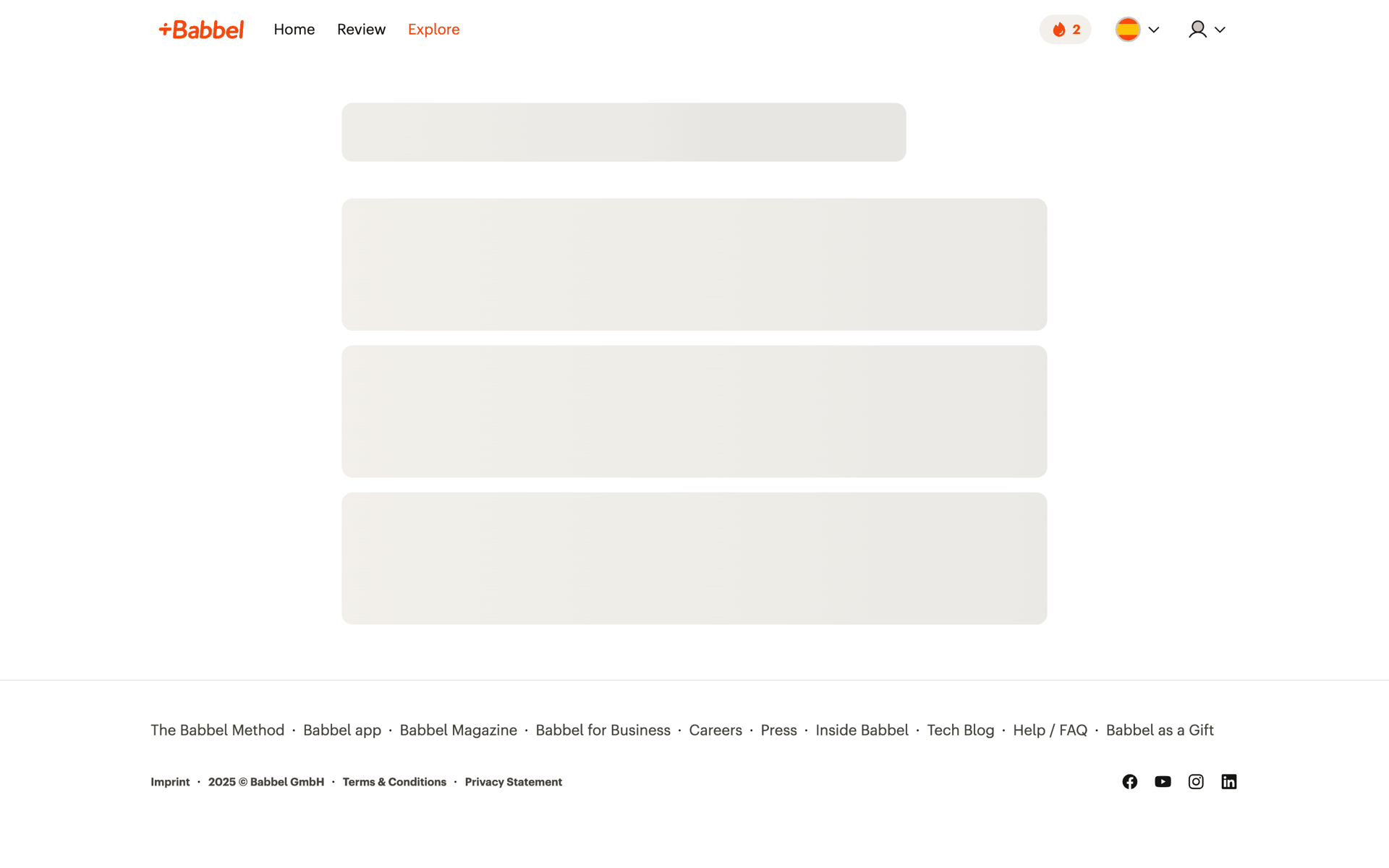 Babbel Web Education interface screenshot 6