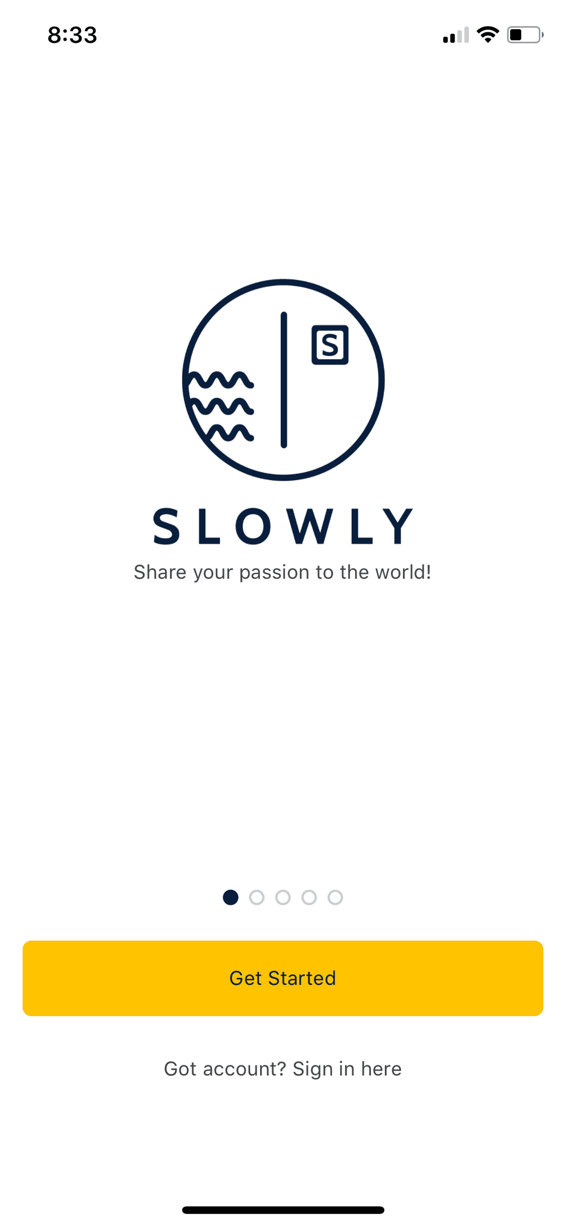 Slowly iOS Lifestyle interface screenshot 2
