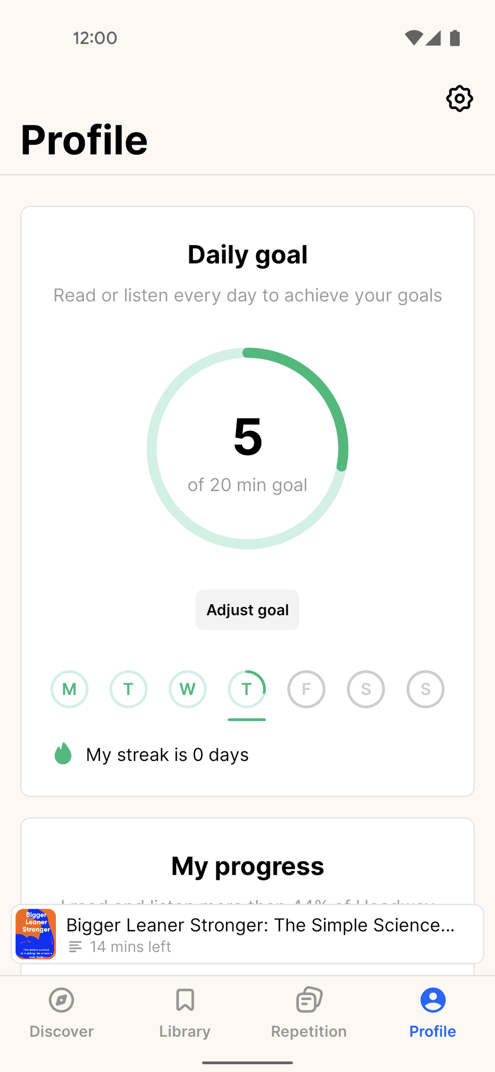 Headway Android Education interface screenshot 4