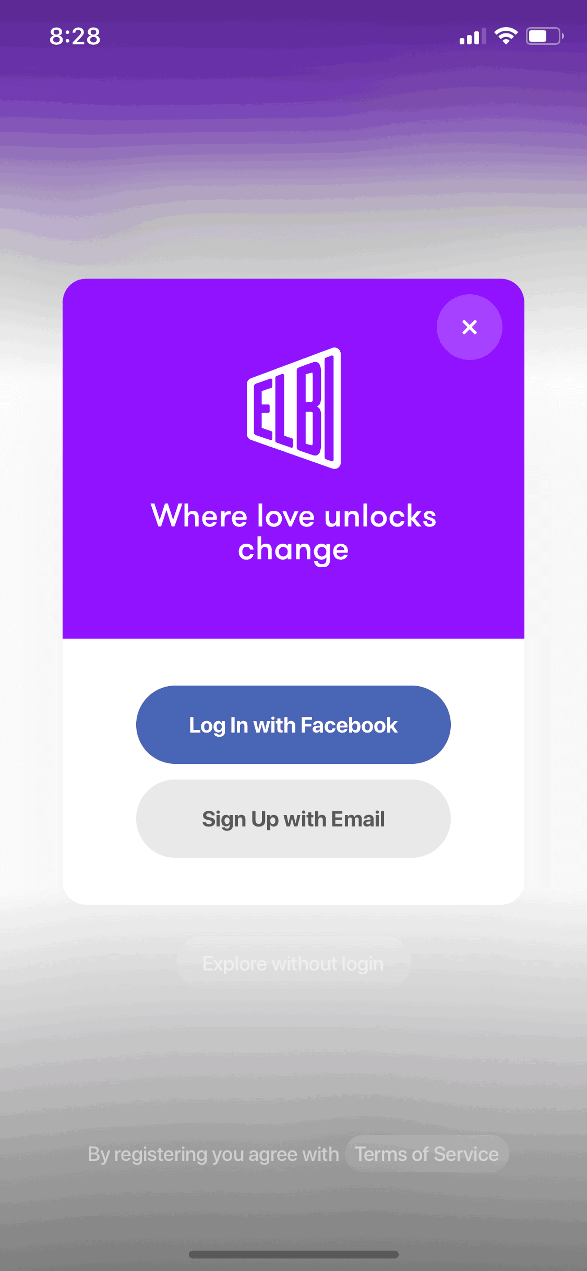 Elbi iOS Social Networking interface screenshot 3