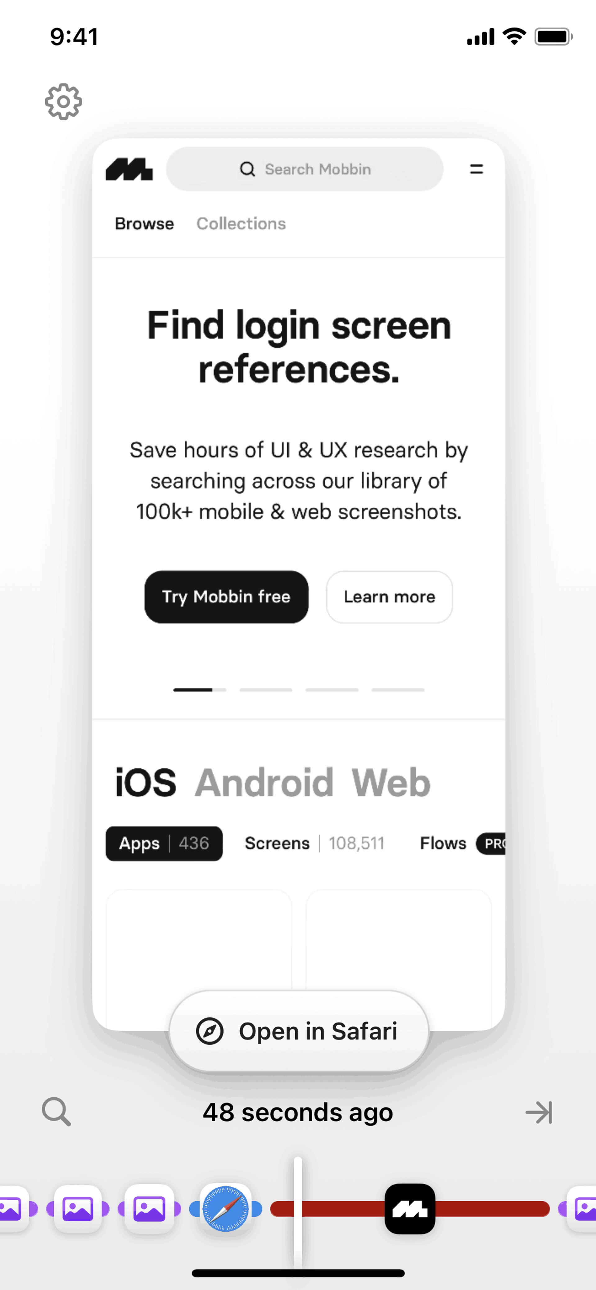 Rewind iOS AI interface screenshot 4