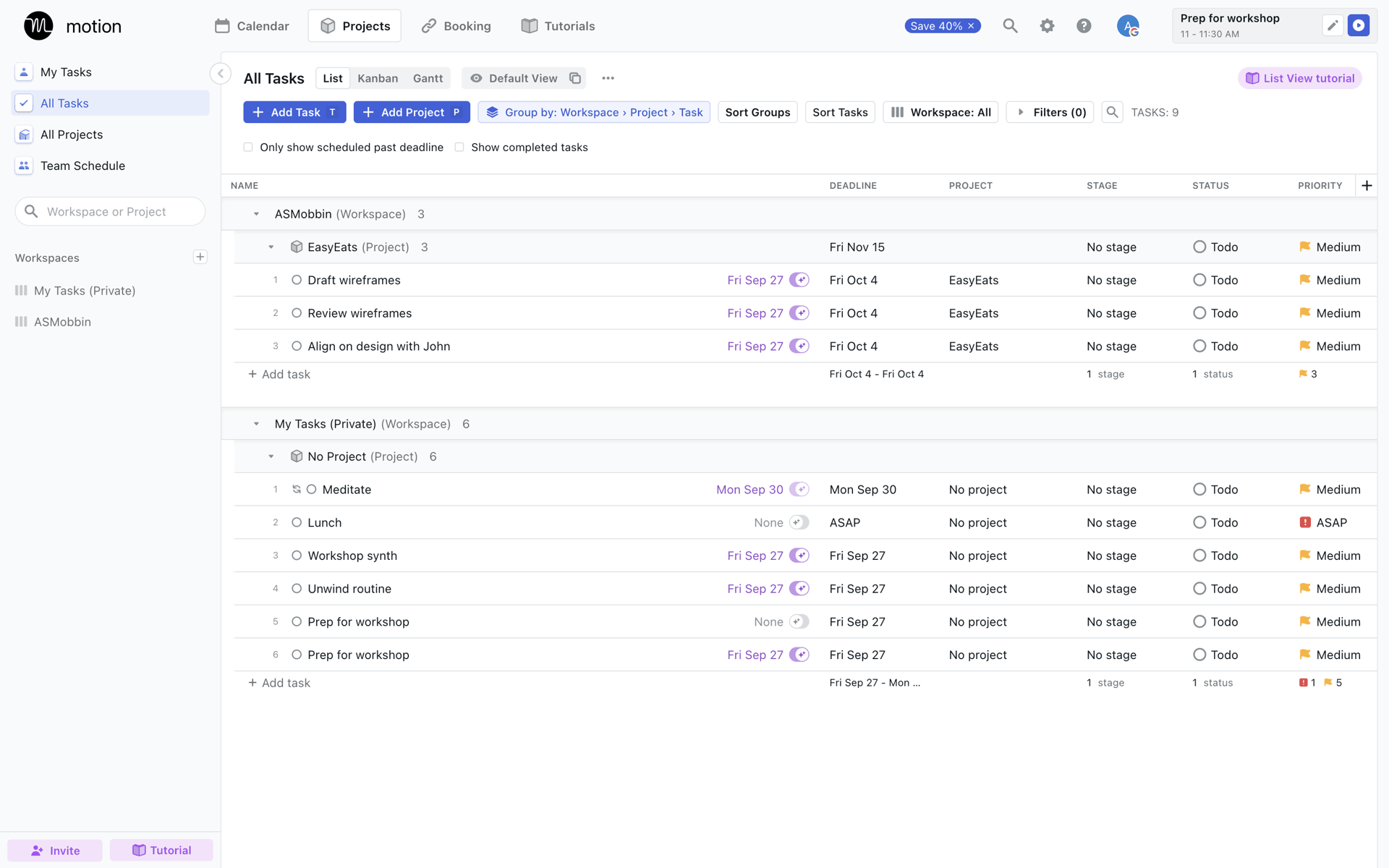 Motion Web AI interface screenshot 12