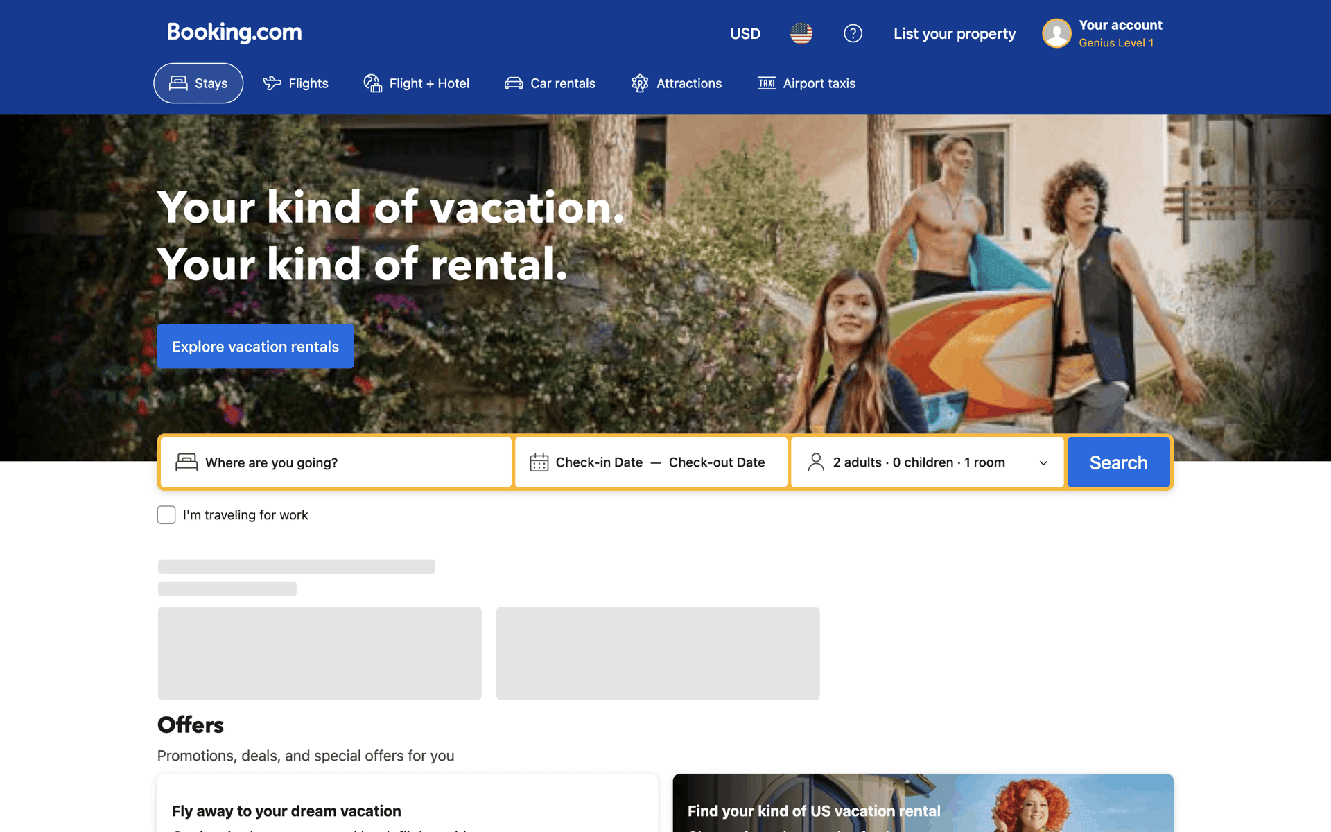 Booking.com Web Travel & Transportation interface screenshot 11