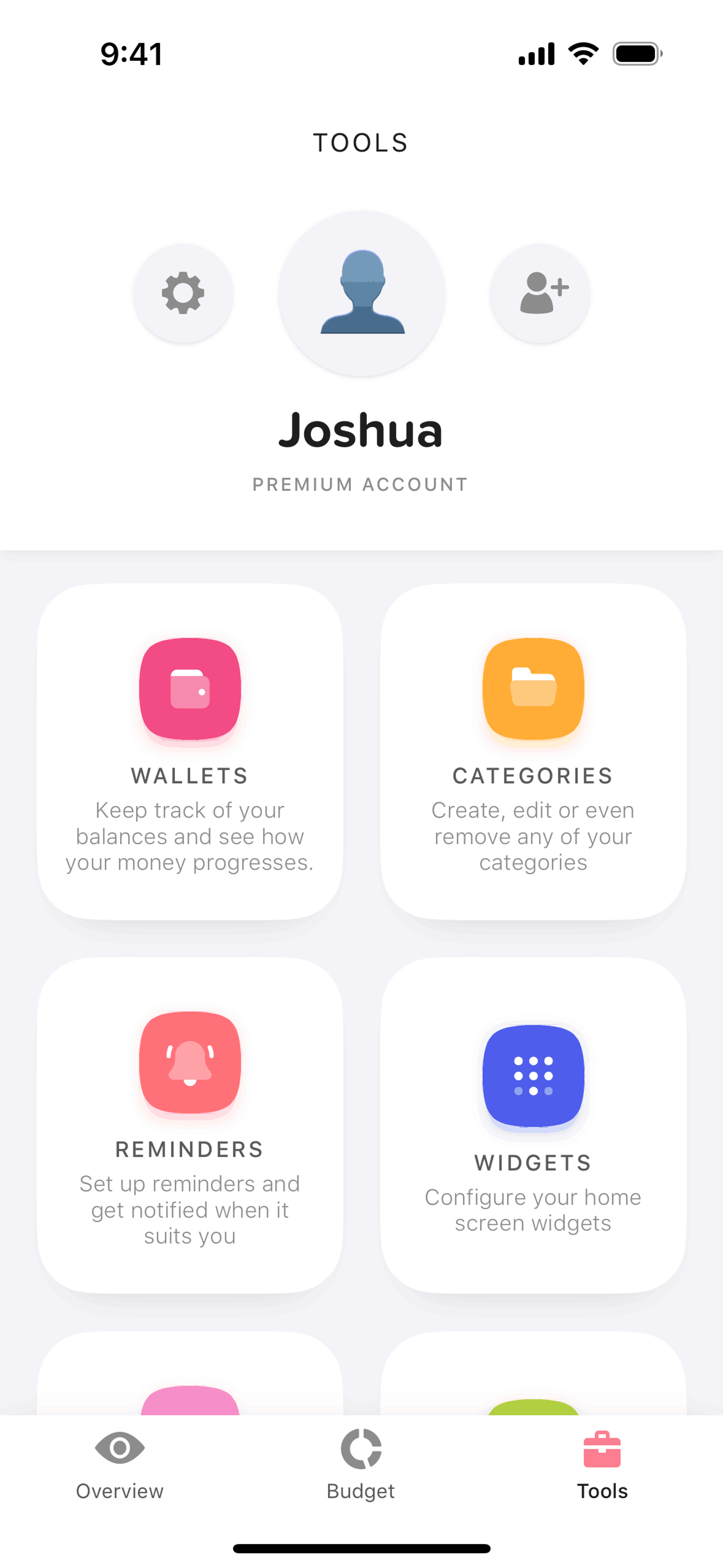 Buddy iOS Finance interface screenshot 7