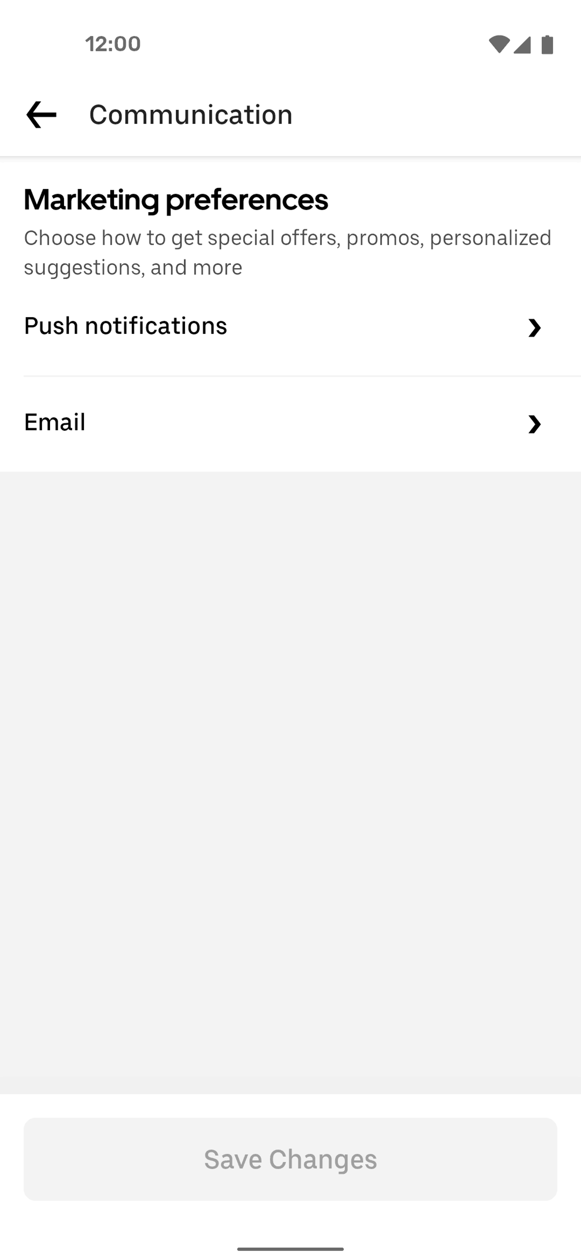 Uber Eats Android Food & Drink interface screenshot 2