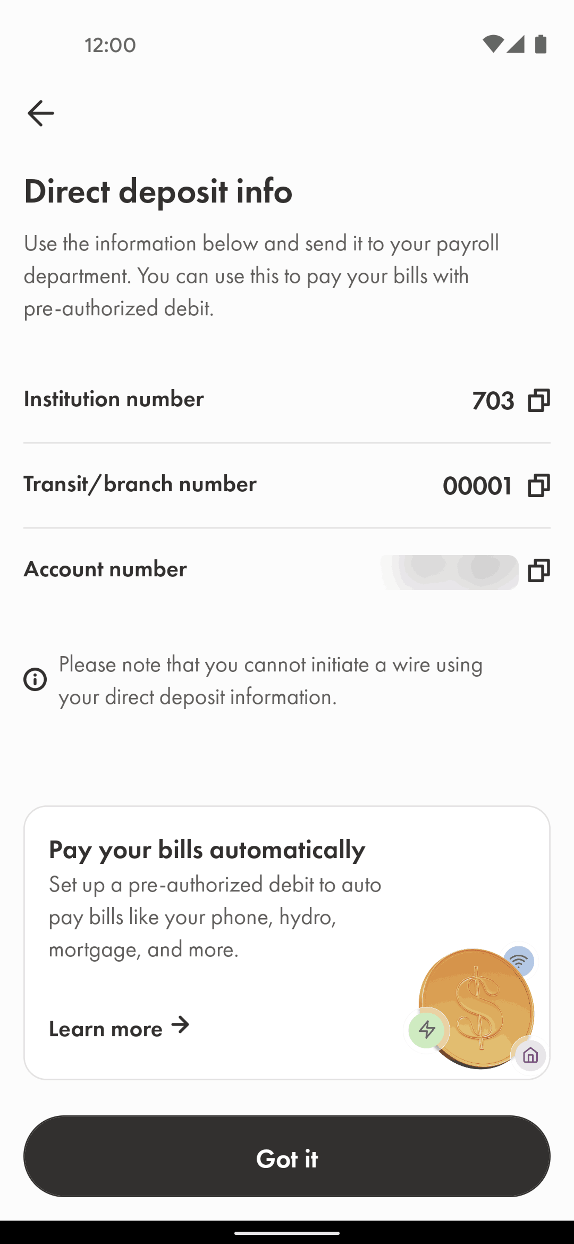 Wealthsimple Android Finance interface screenshot 21