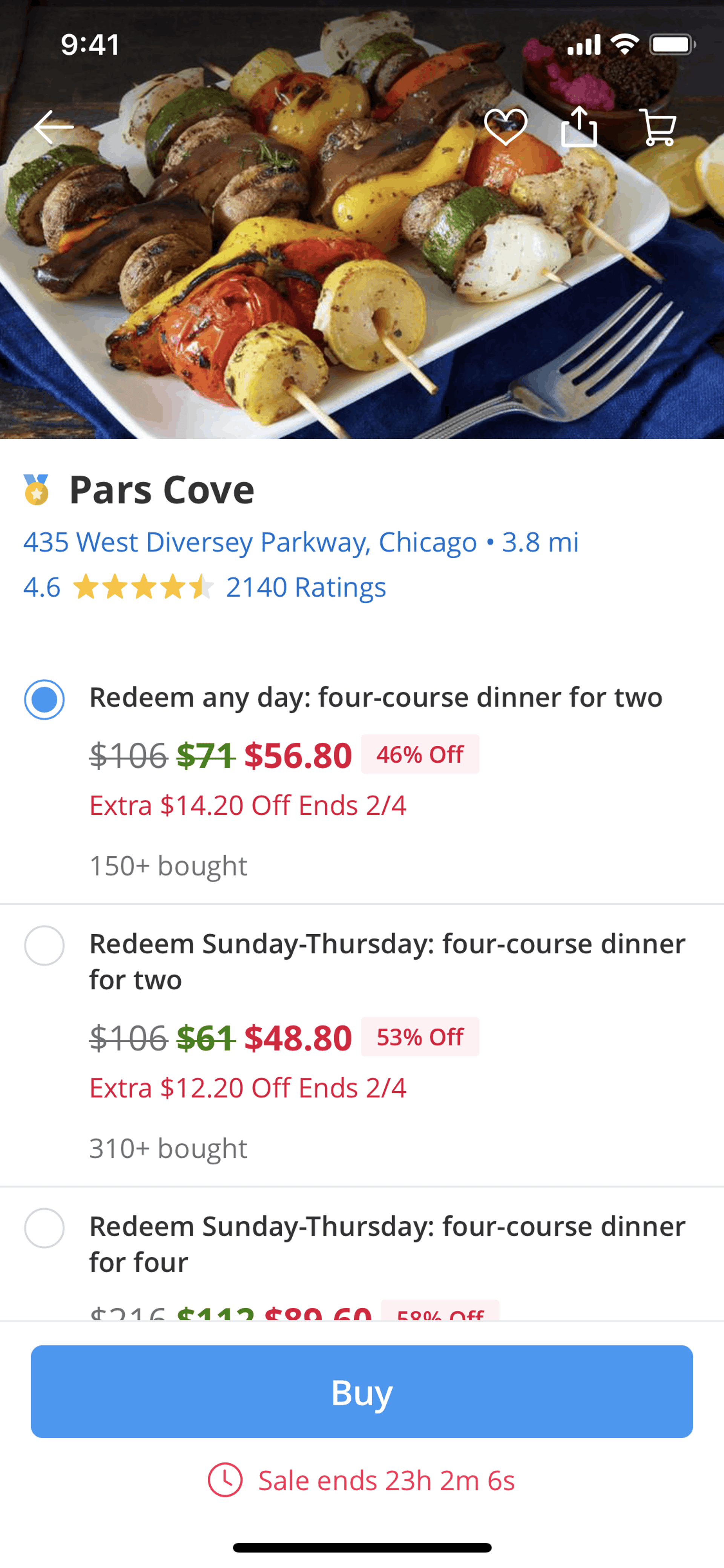 Groupon iOS Shopping interface screenshot 16