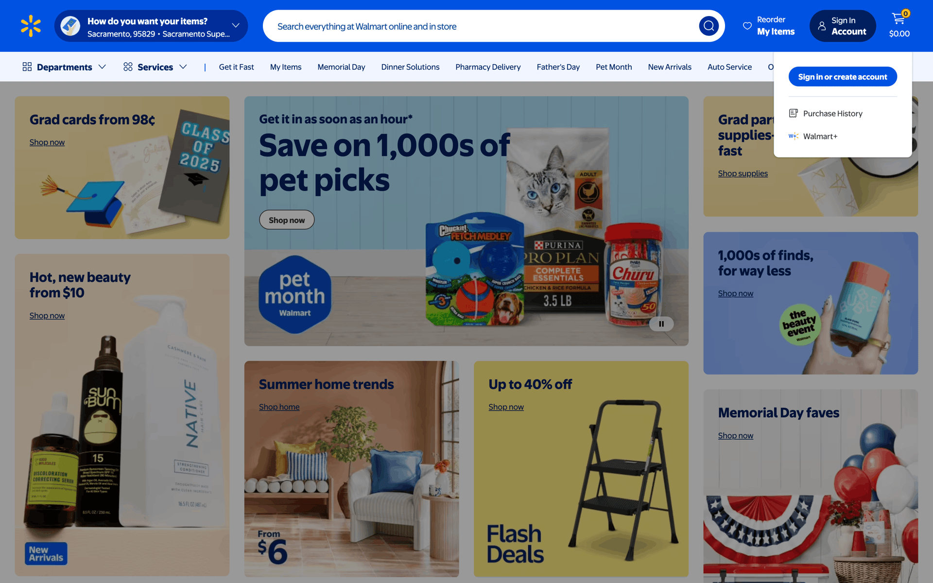 Walmart Web Shopping interface screenshot 3