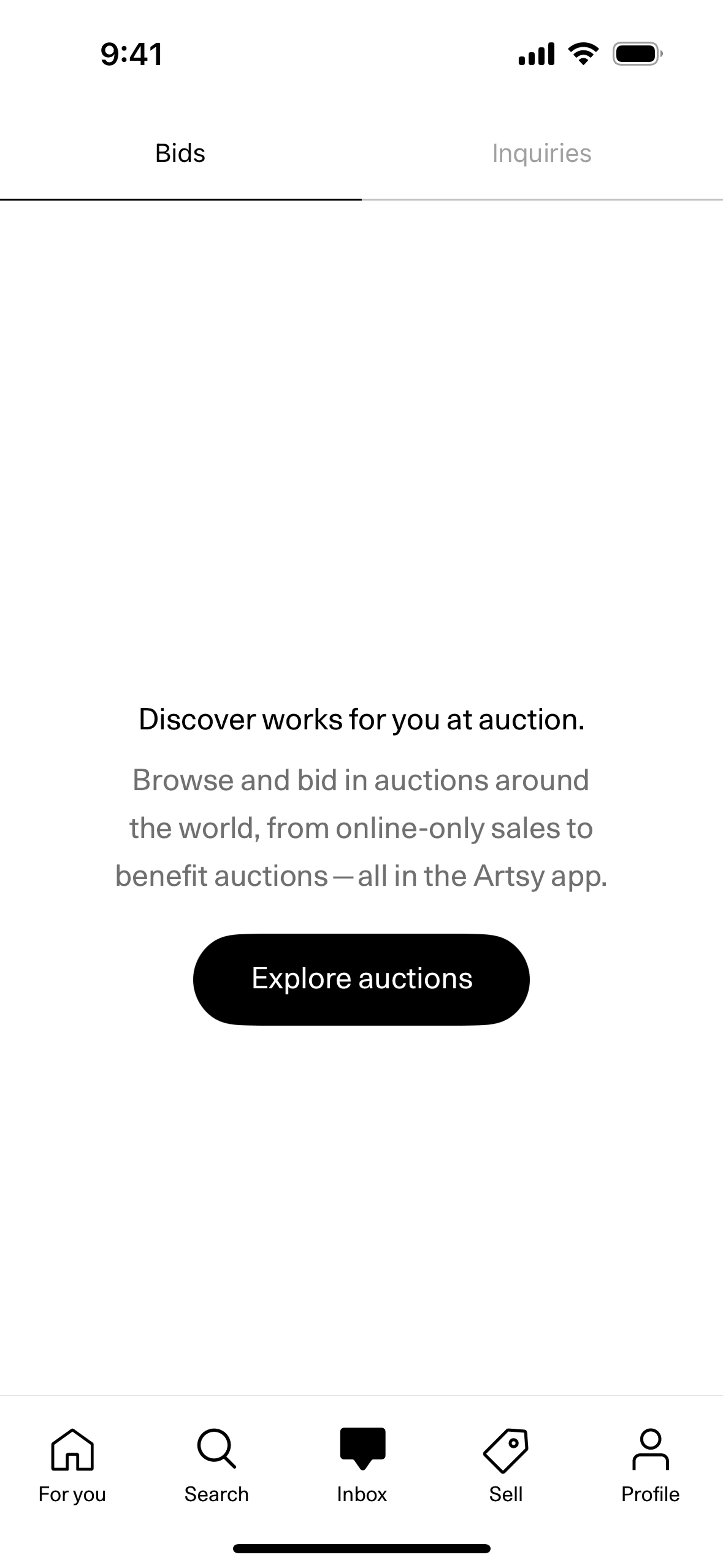 Artsy iOS Shopping interface screenshot 6