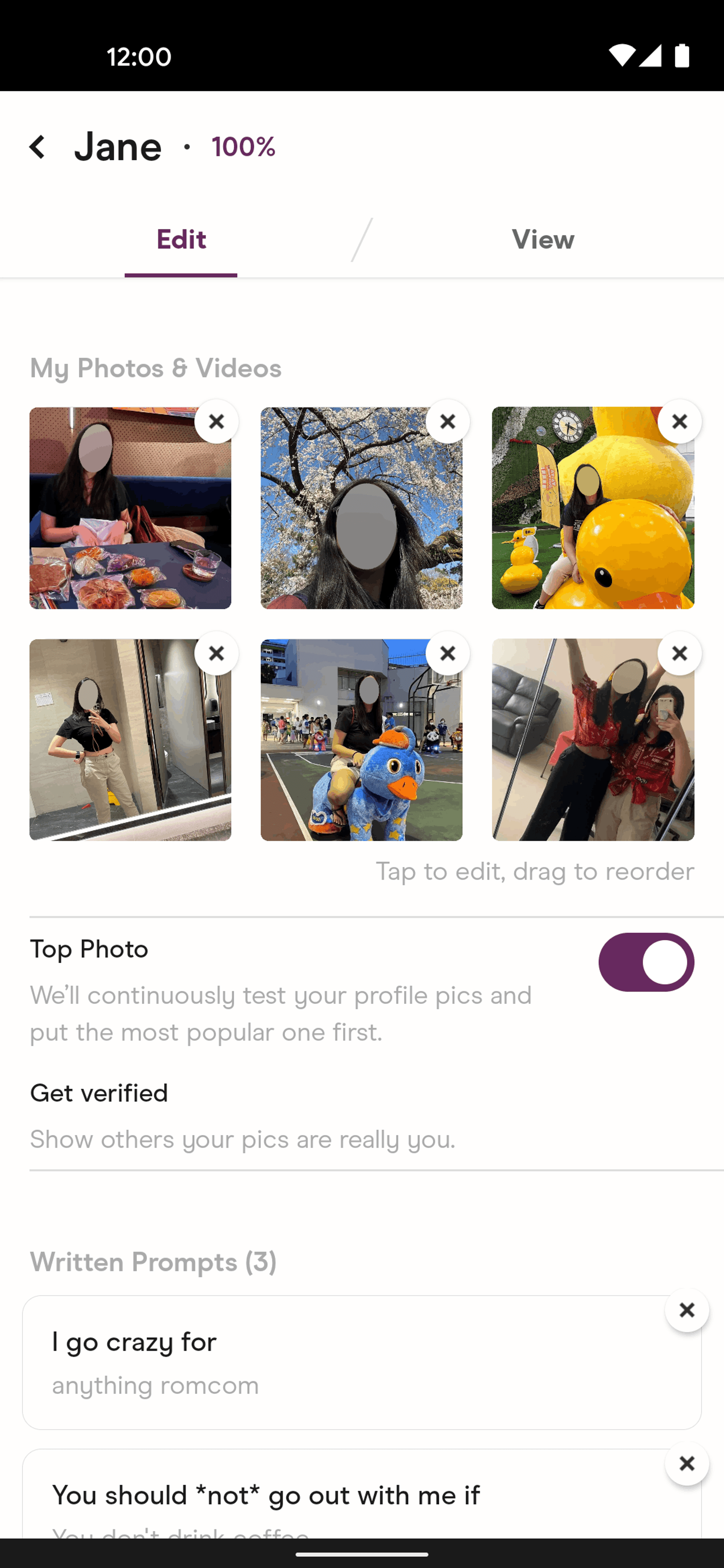 Hinge Android Lifestyle interface screenshot 19