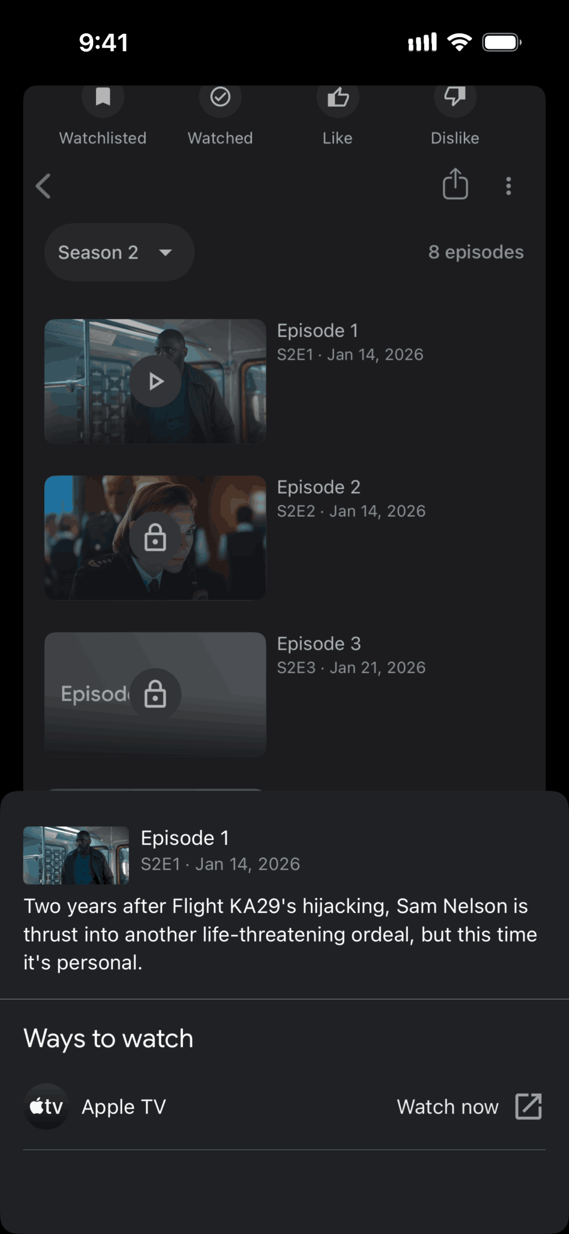 Google TV iOS Entertainment interface screenshot 23