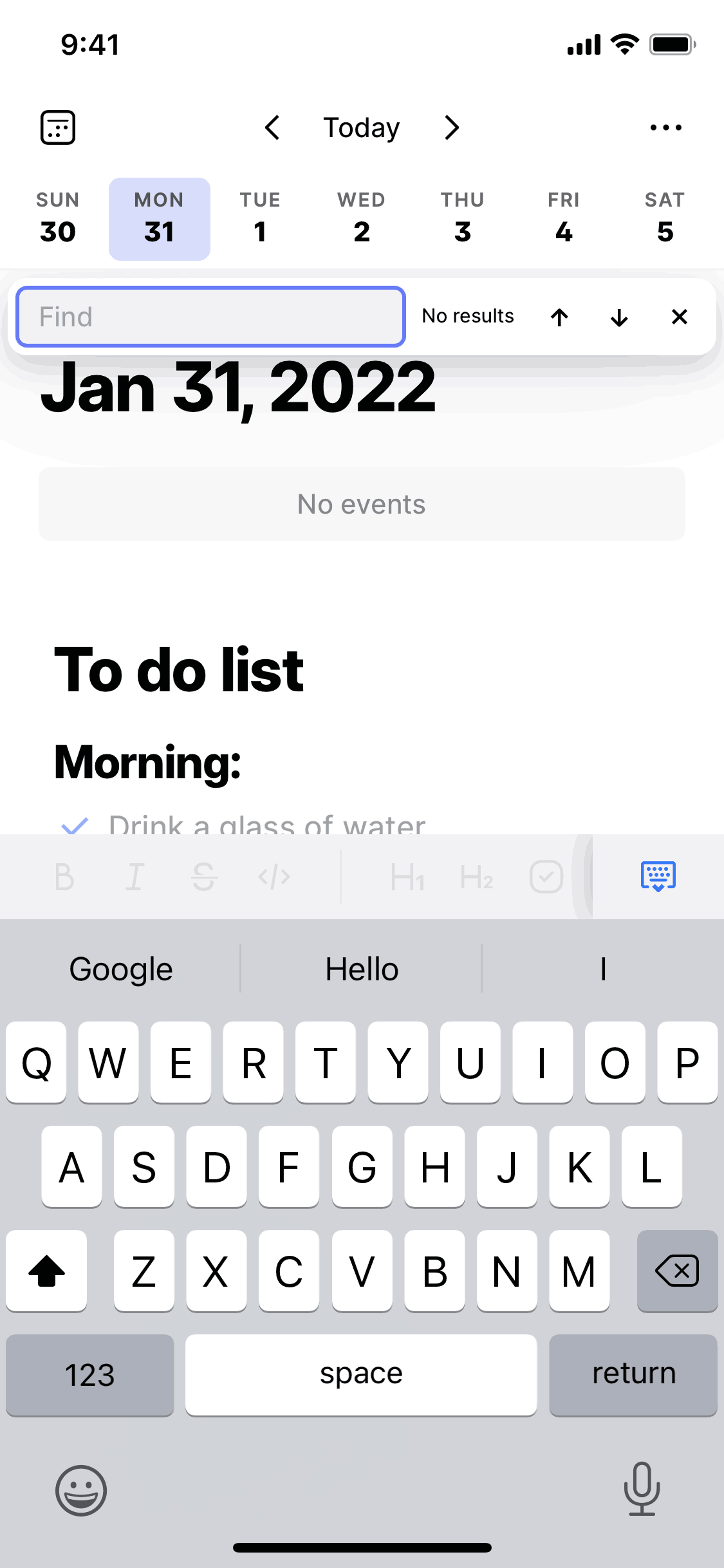 Clover iOS Productivity interface screenshot 15