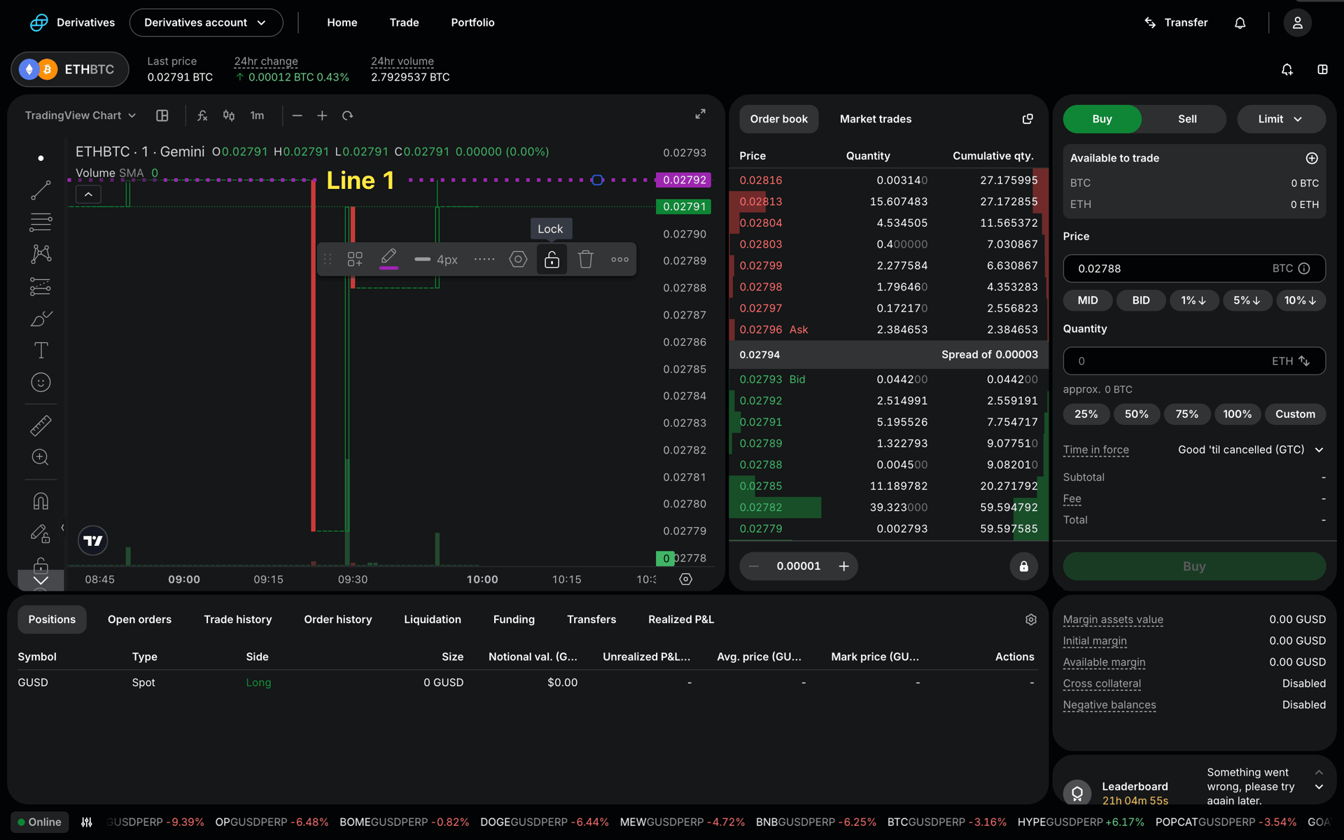 Gemini Web Finance interface screenshot 14