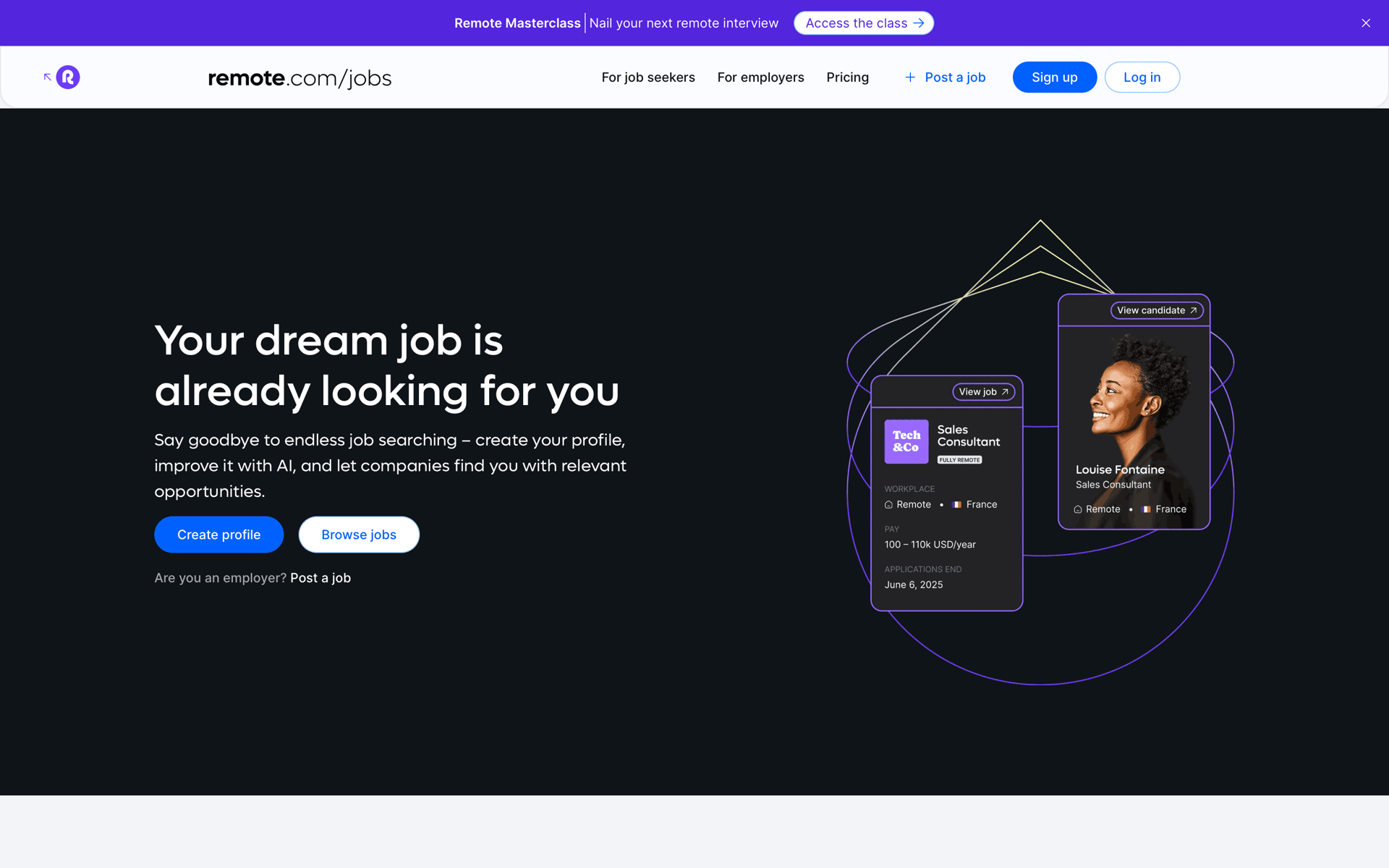 Remote Web Business interface screenshot 3