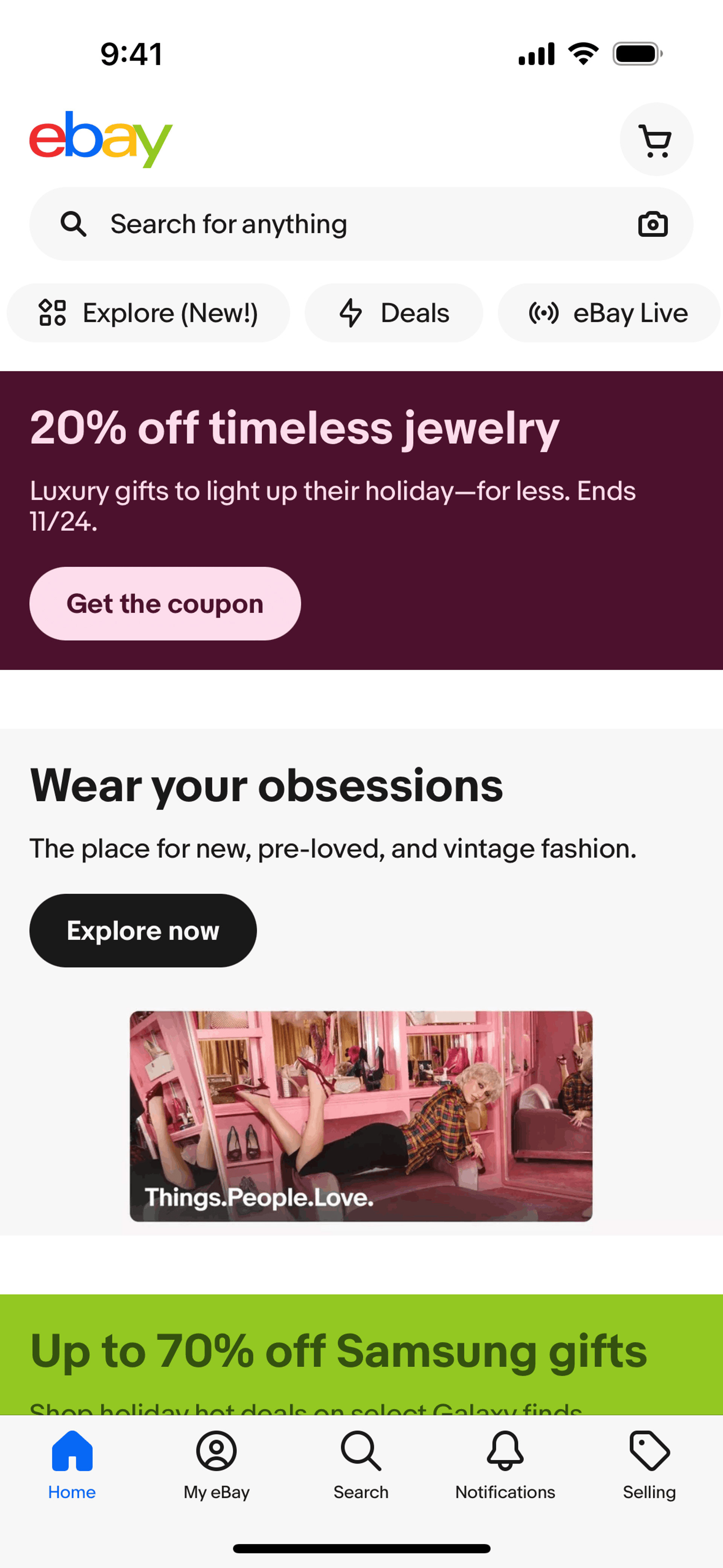 eBay iOS Shopping interface screenshot 12