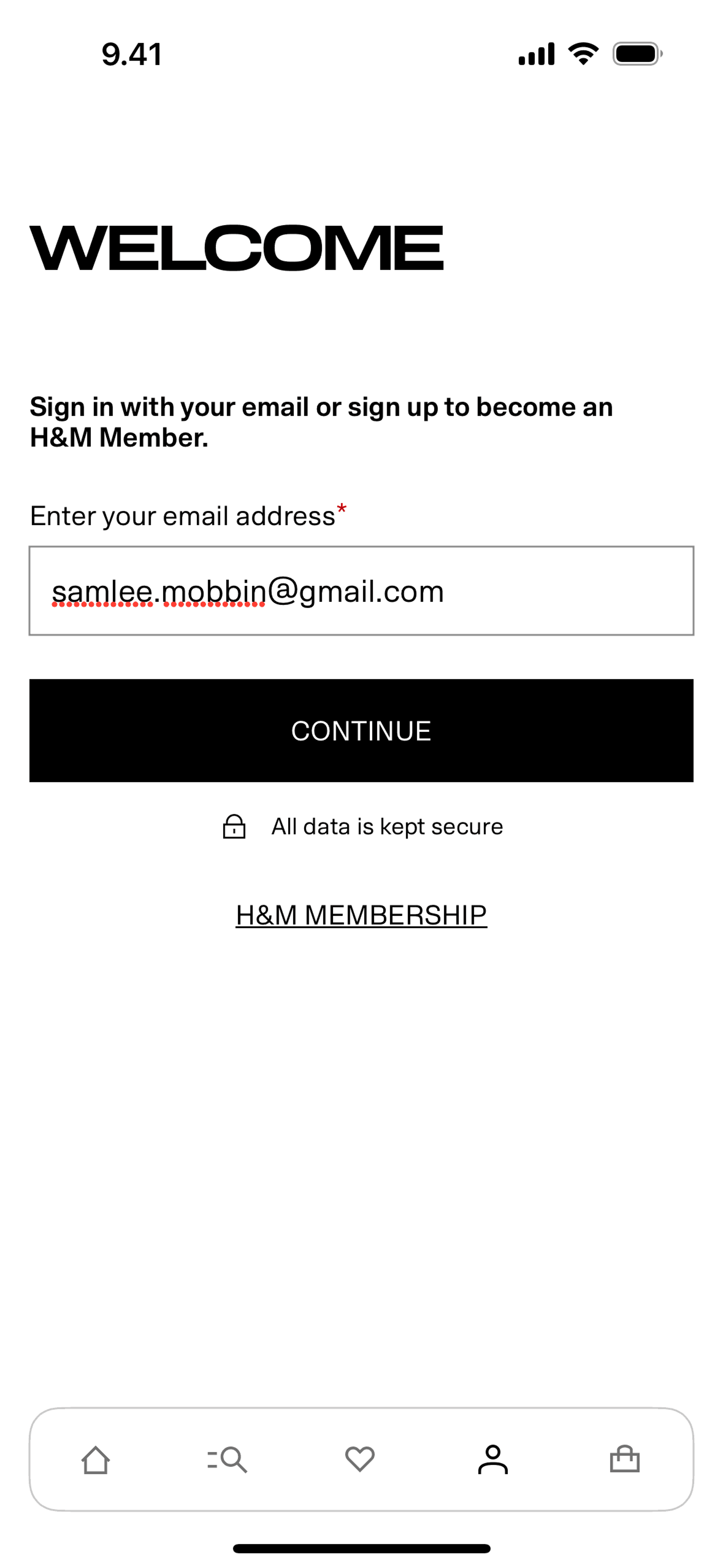 H&M iOS Shopping interface screenshot 8