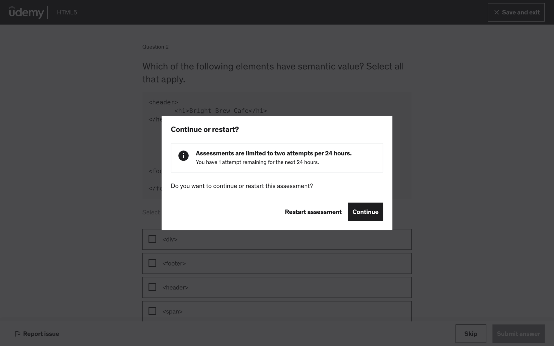 Udemy Web Education interface screenshot 8