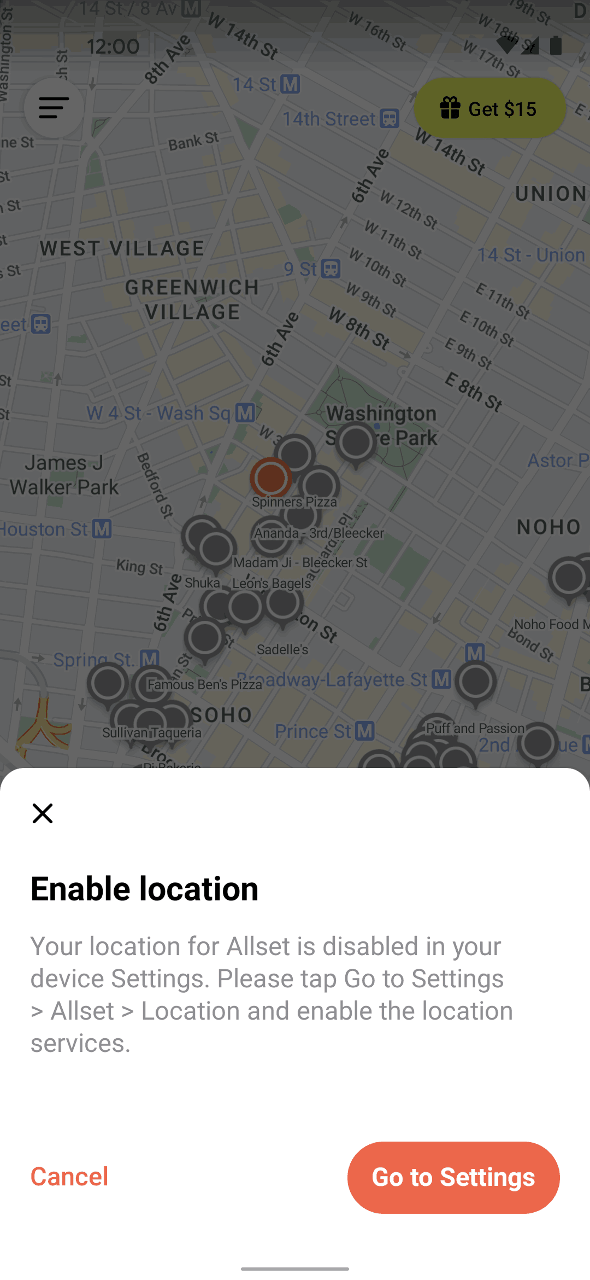 Allset Android Food & Drink interface screenshot 5