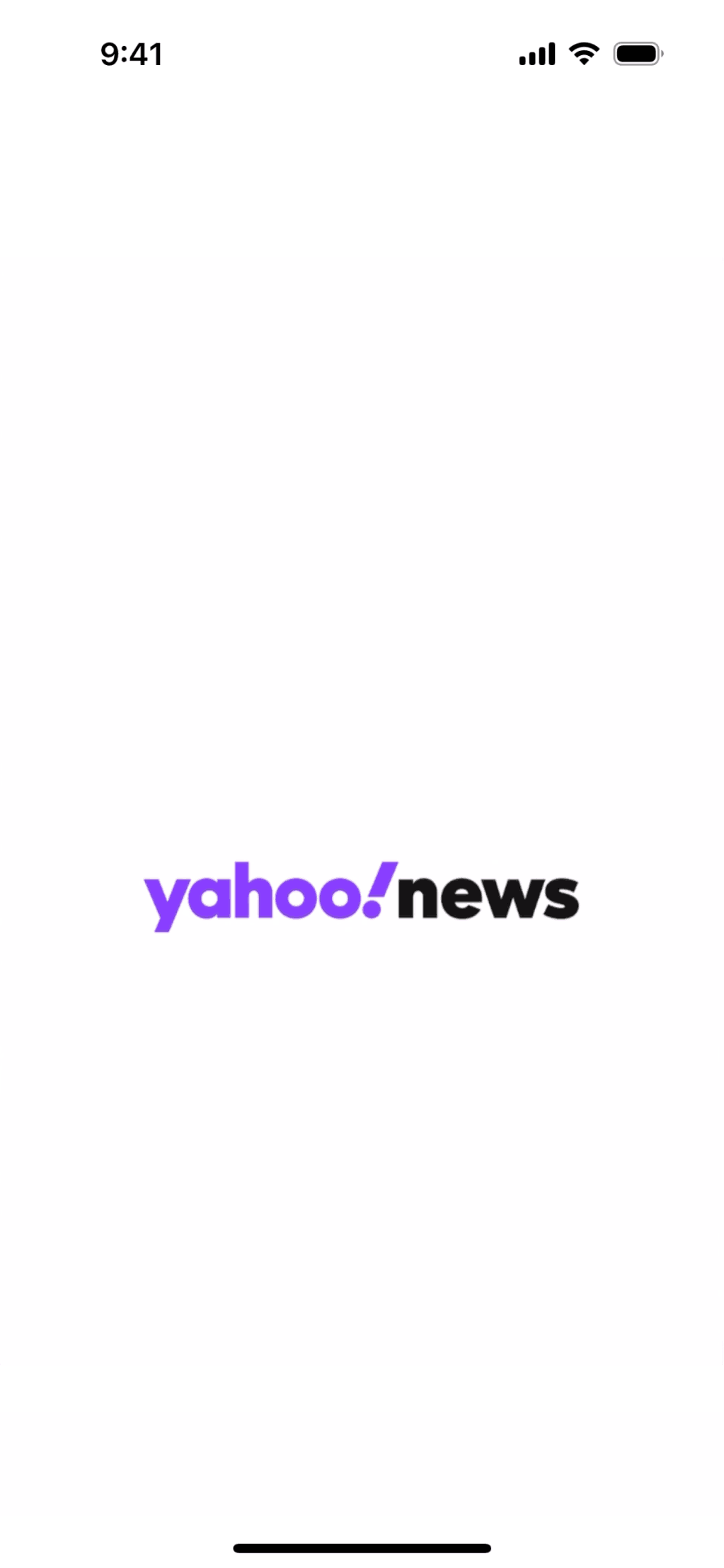 Yahoo News iOS News interface screenshot 1