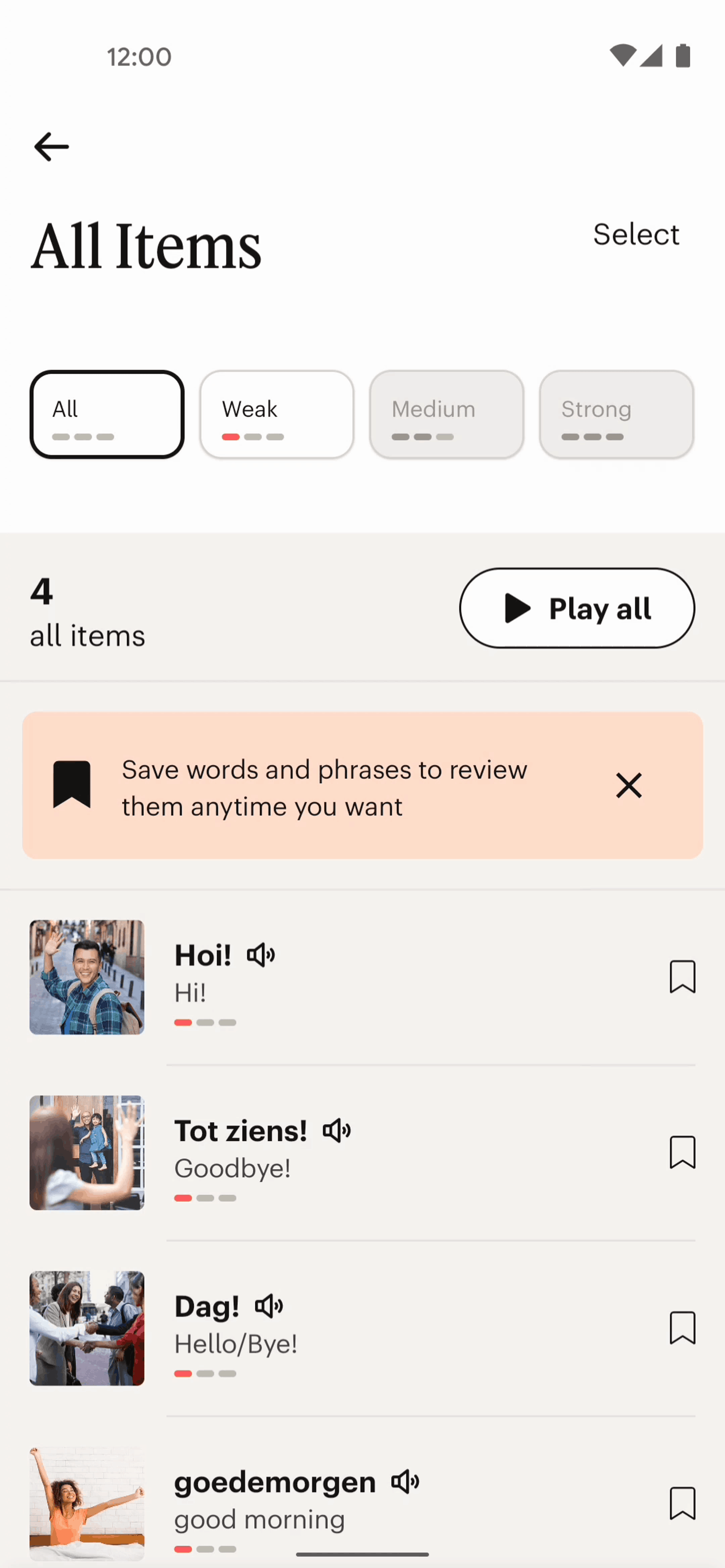 Babbel Android Education interface screenshot 13