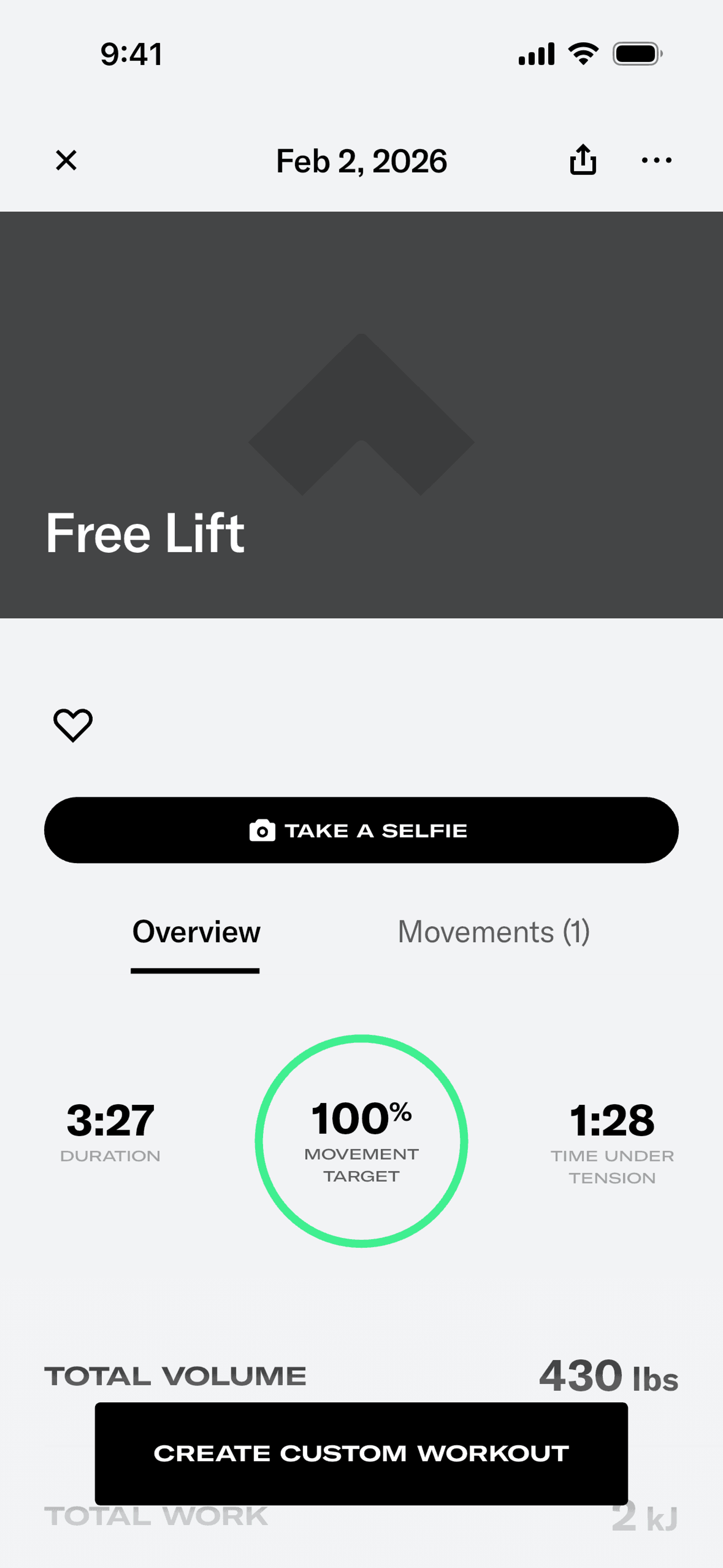 Tonal iOS strength training interface screenshot 18