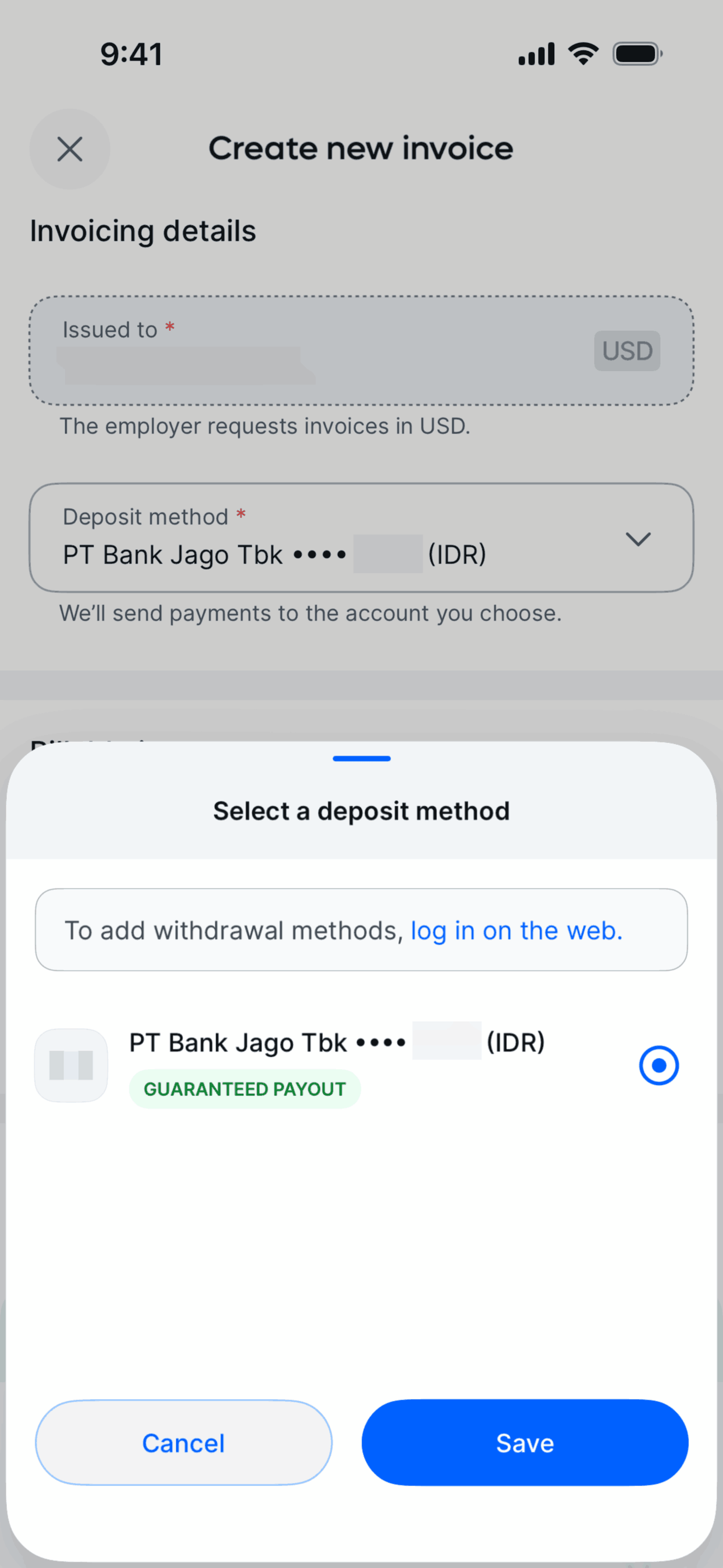 Remote Global HR iOS Business interface screenshot 4