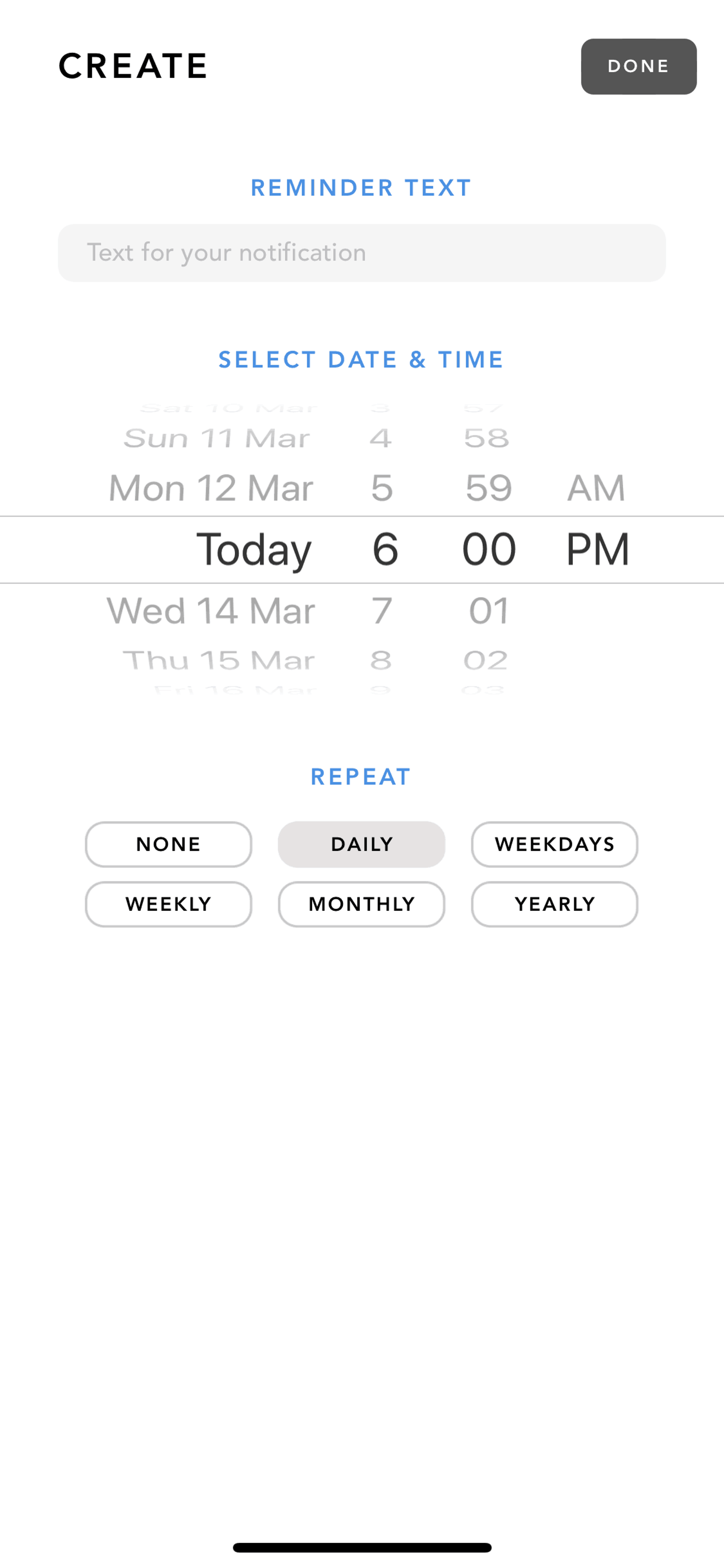 Done iOS Productivity interface screenshot 19
