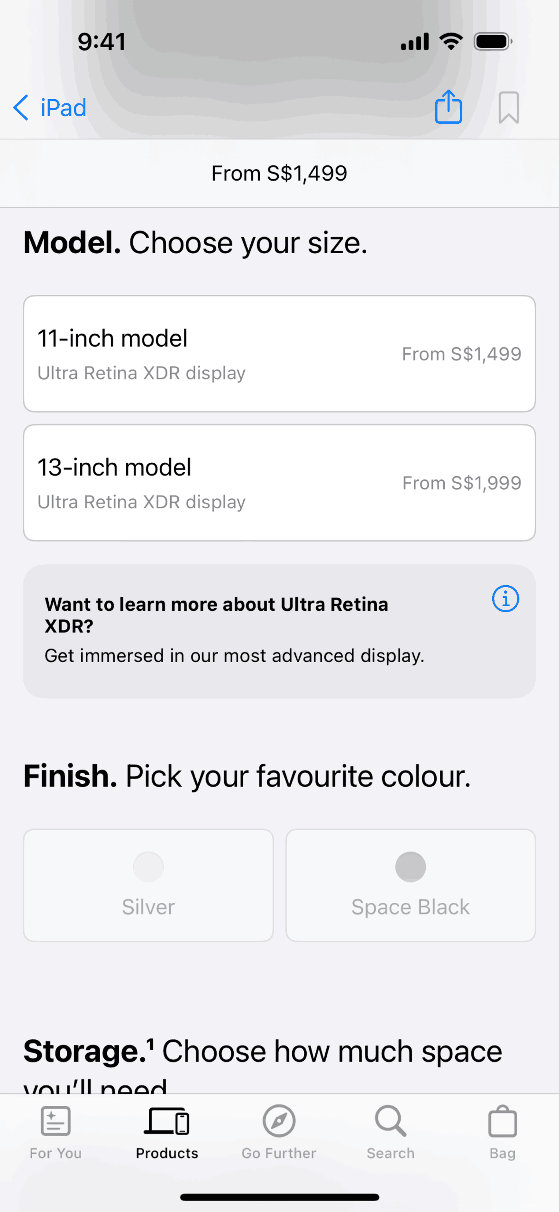Apple Store iOS Shopping interface screenshot 10