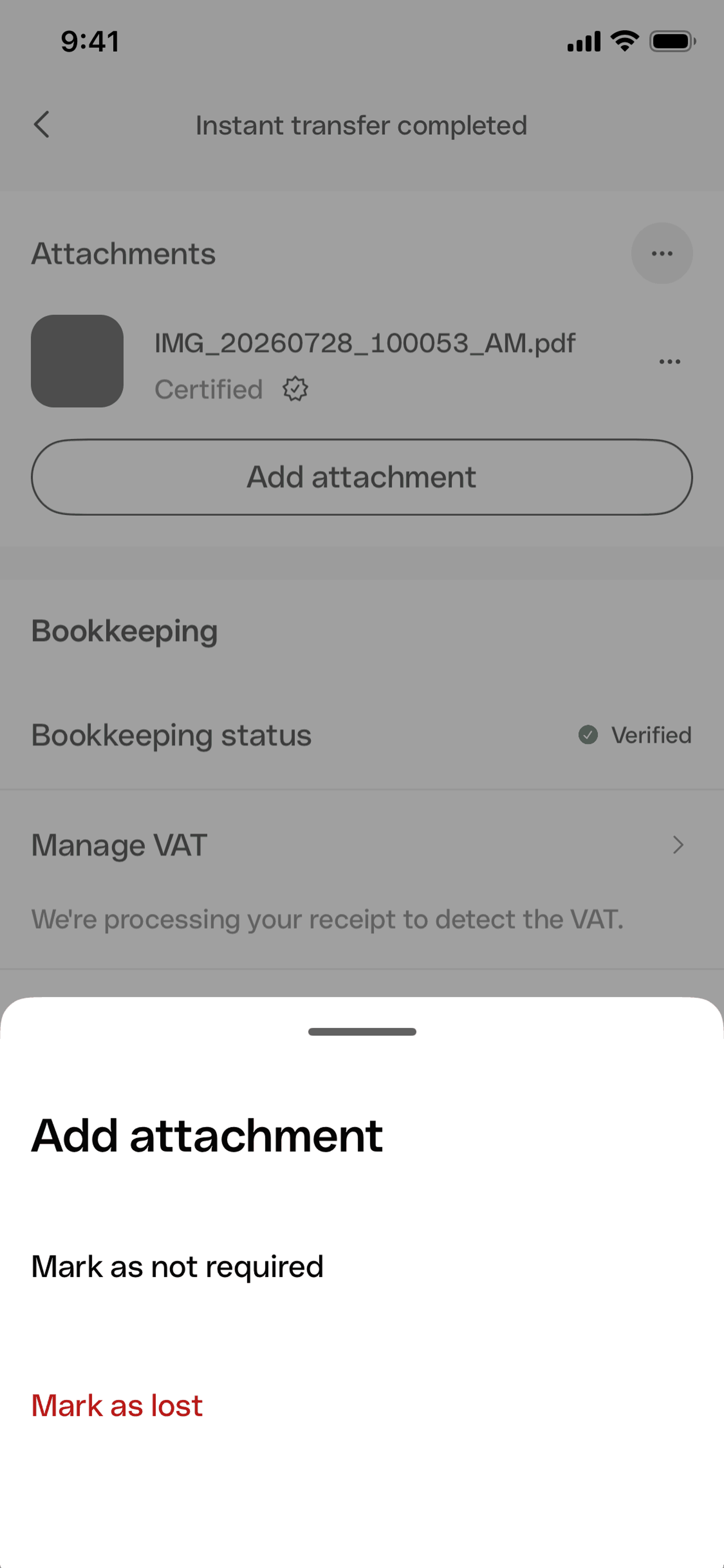 Qonto iOS Qonto interface screenshot 23
