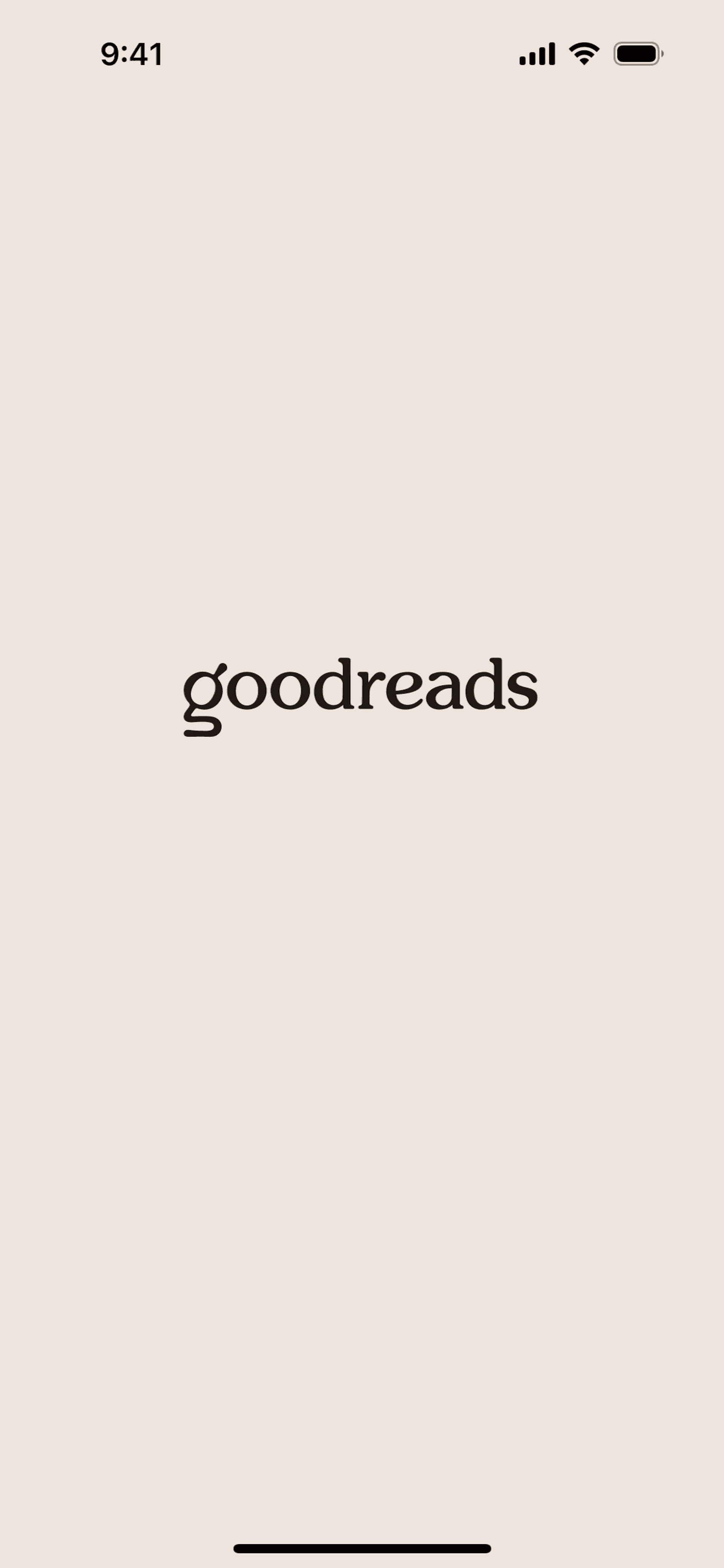 Goodreads iOS Education interface screenshot 1